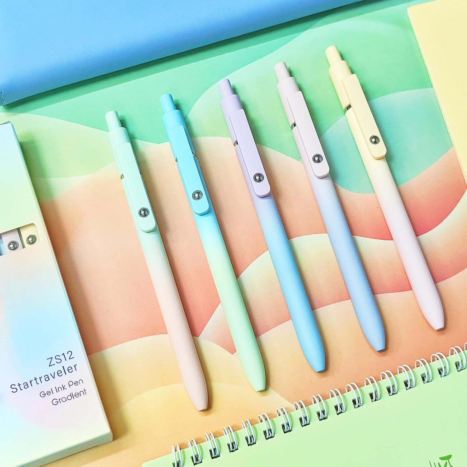 Thumbnail 4 de UIXJODO Gel Pens (10-pack) 0.5mm black ink retractable gel pens with soft silicone grip