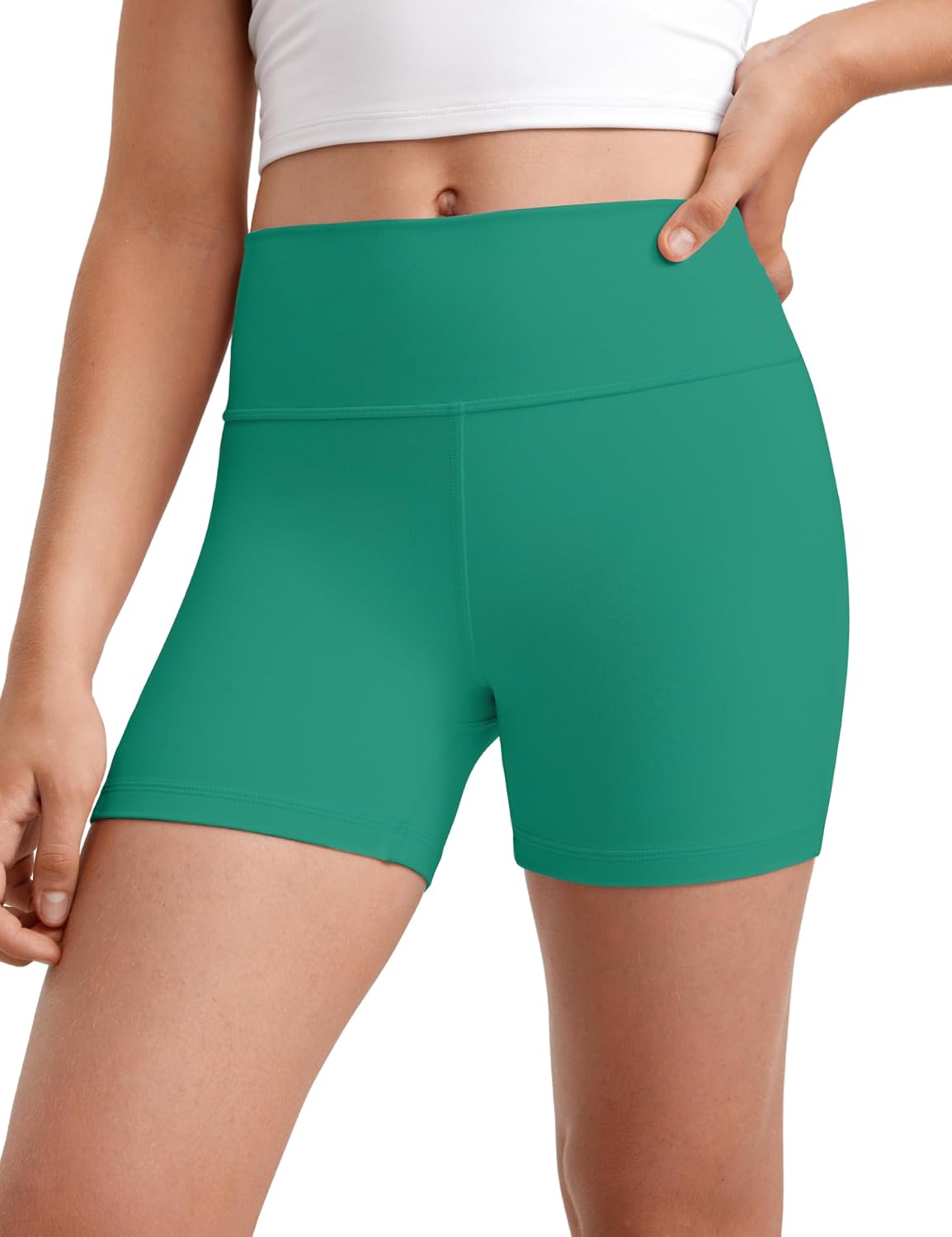 Thumbnail 6 de CRZ YOGA Ragazze Butterluxe Athlétique: pantaloncini motard a vita alta per danza, yoga e sport