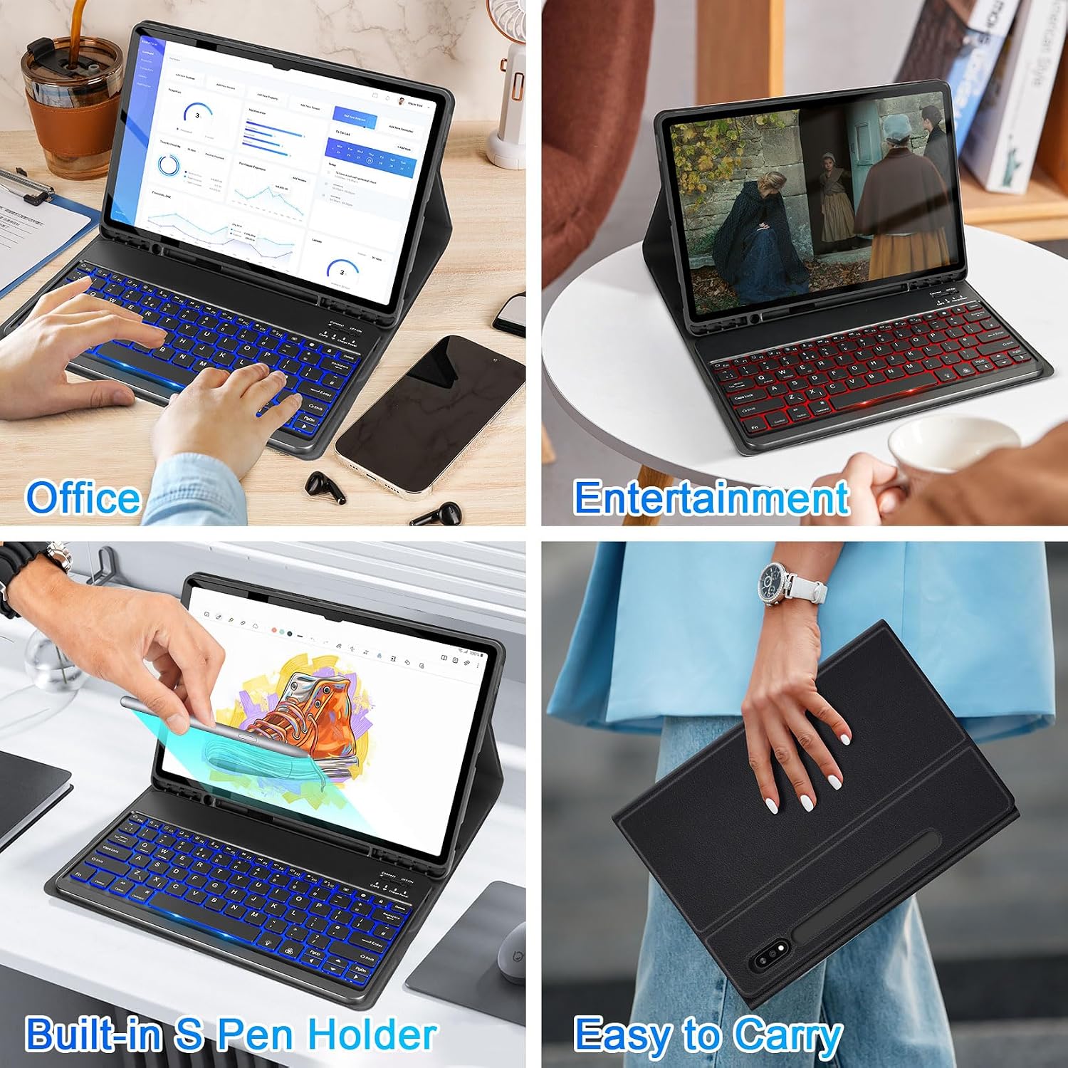 Thumbnail 6 de SOPPY backlit keyboard case 12.4 inch