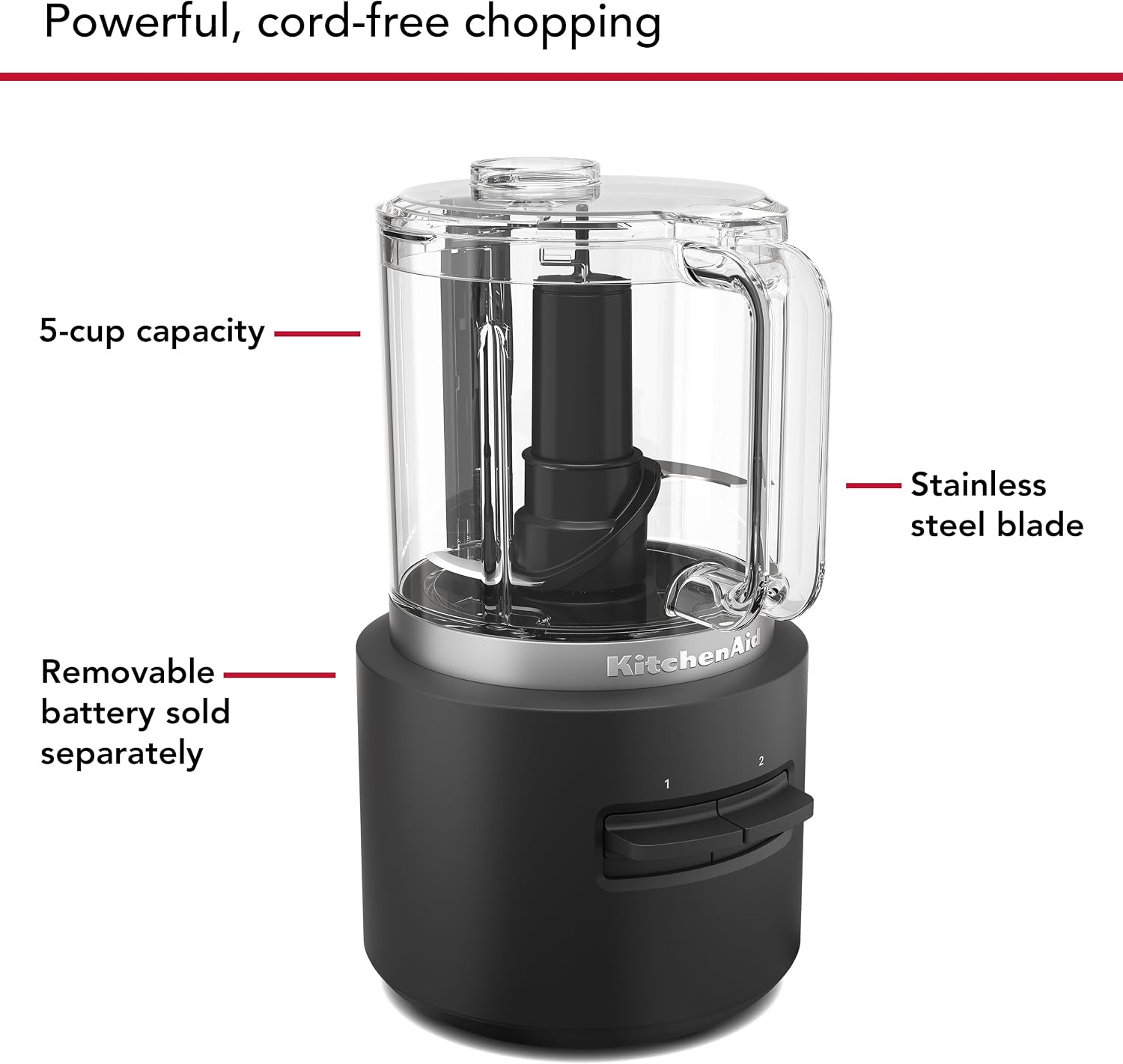 Detalle de KitchenAid Cordless Food Chopper 5-Cup