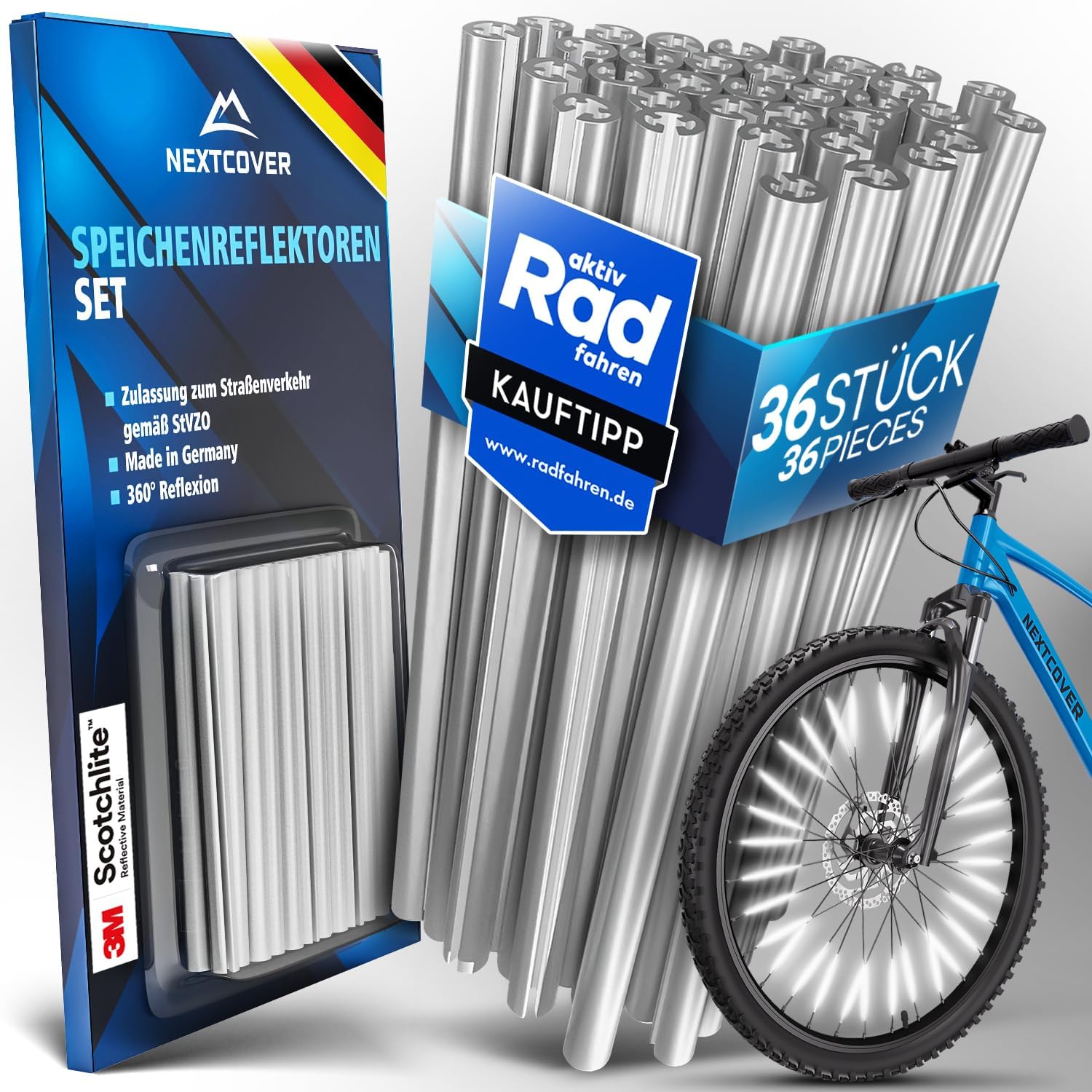 Detalle de Nextcover Speichenreflektoren 360° Sichtbarkeit