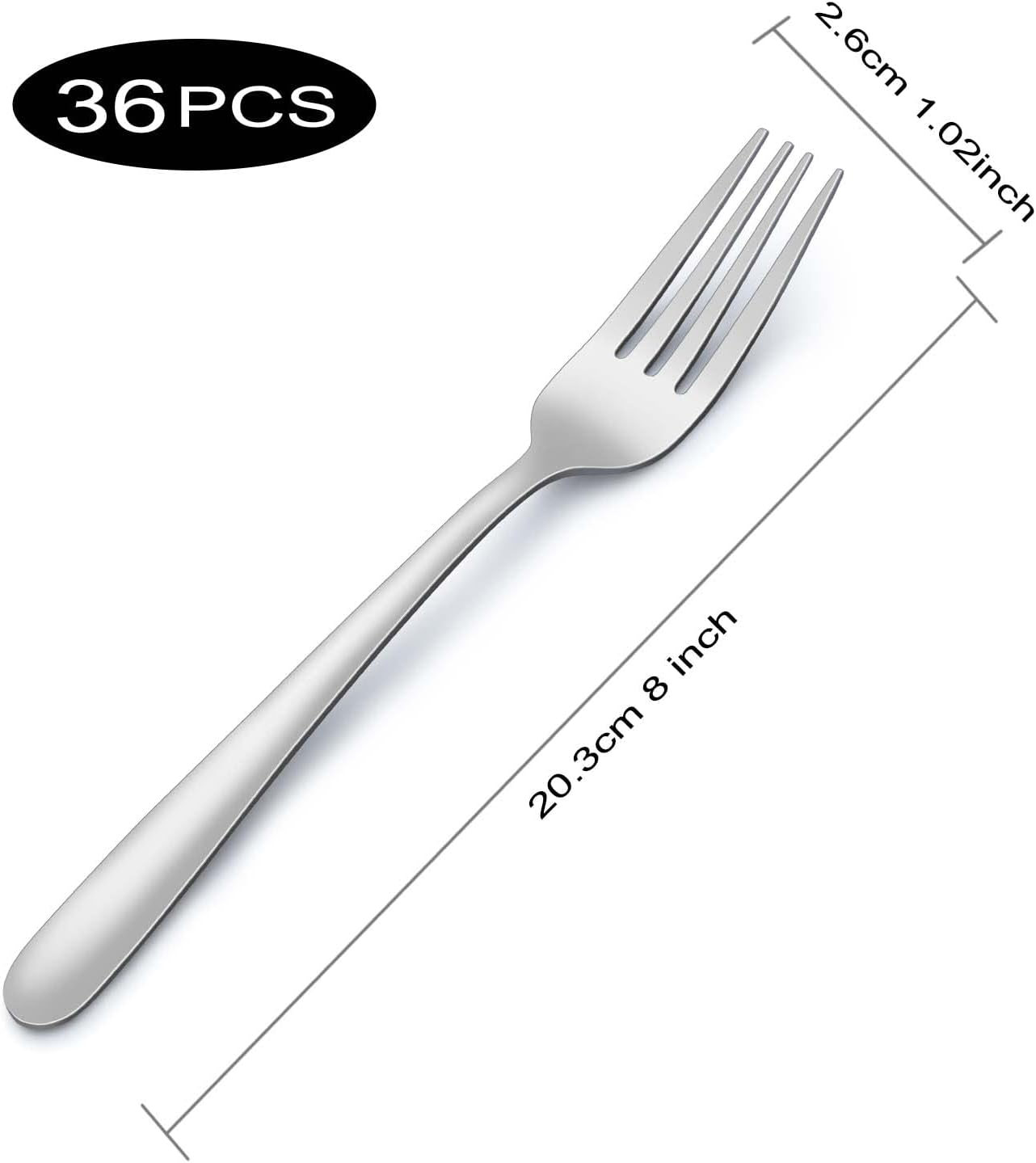Detalle 2 de Pleafind Dinner Forks, 36-Piece Set