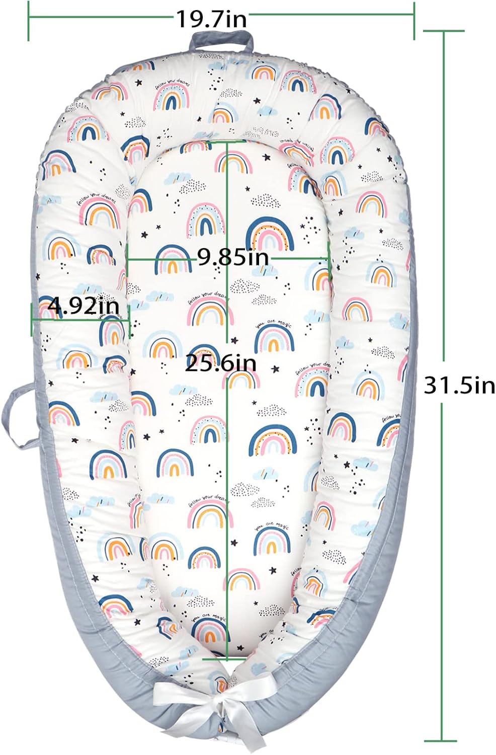 Thumbnail 3 de EAQ Baby Nest Pod for Newborn (0–12 months) – soft breathable 100% cotton sleep pod