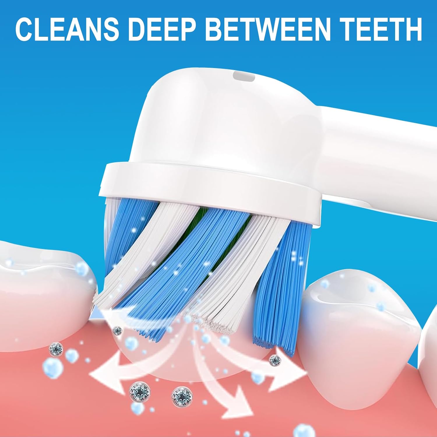 Thumbnail 1 de Cellena 8-Pack Replacement Toothbrush Heads for Oral-B Pro 1000, Genius X, Smart 1500 (Not for iO) – Medium-Soft Bristles