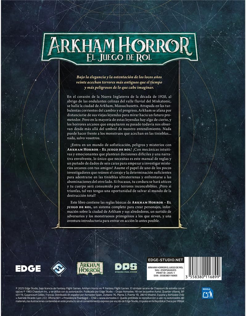 Thumbnail 1 de Arkham Horror RPG Manual Básico 1‑6 jugadores