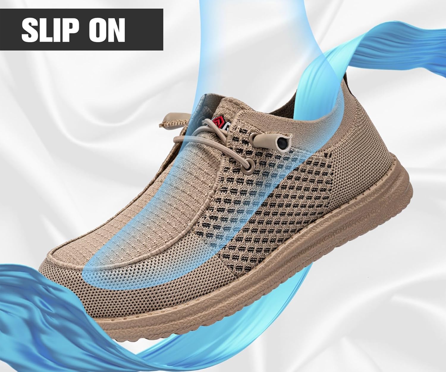 Thumbnail 3 de LARNMERN Slip On Steel Toe Shoes for Men – Lightweight, Comfortable, No-Luss Security Sneakers