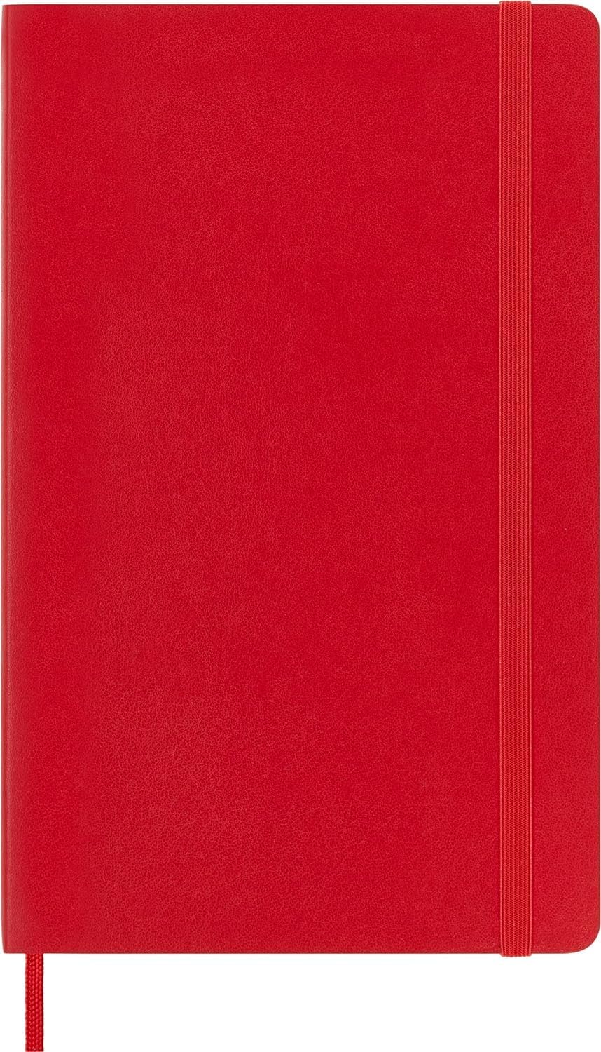 Thumbnail 2 de Moleskine Carnet de Notes Classique - Papier Blanche, Couverture Souple, Elastique, Rouge Écarlat – Grand Format 13 x 21 cm (192 pages)