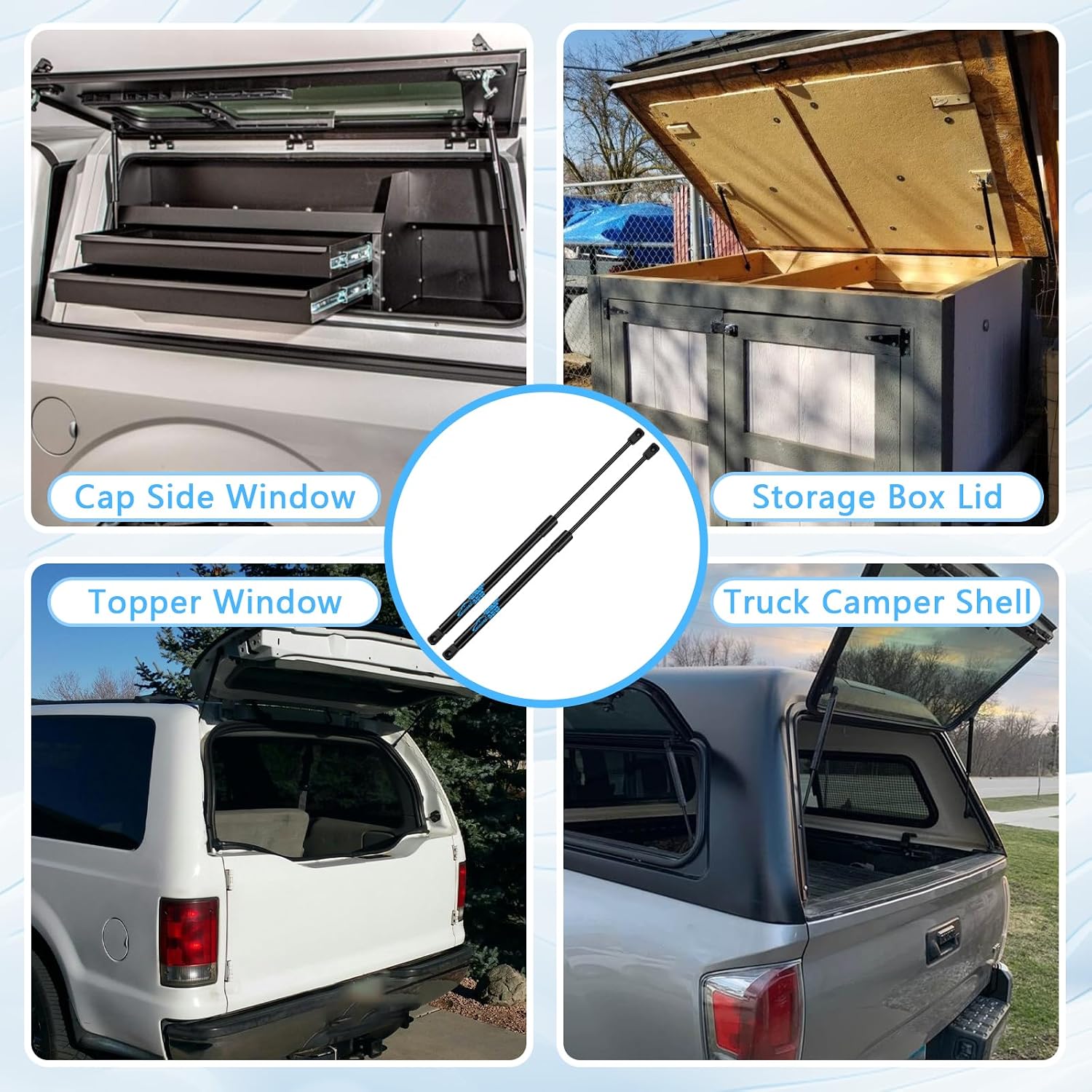 Detalle 2 de Koaudb 2x Rear Tailgate Struts for Mini Countryman R60 (2010–2016)
