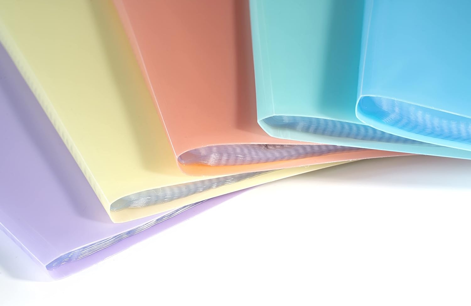 Thumbnail 1 de Exacompta Chromaline Pastel – Paquet de 5 protège-documents A4 (40 pochettes, 80 vues, 24 x 32 cm)