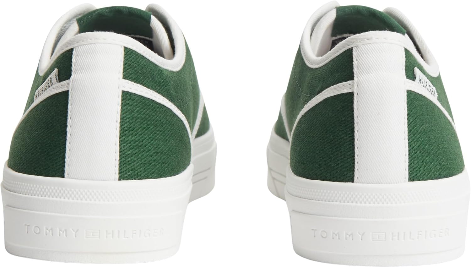 Detalle de Tommy Hilfiger Men's TH Vulc Cup Long Lace Canvas Low Top