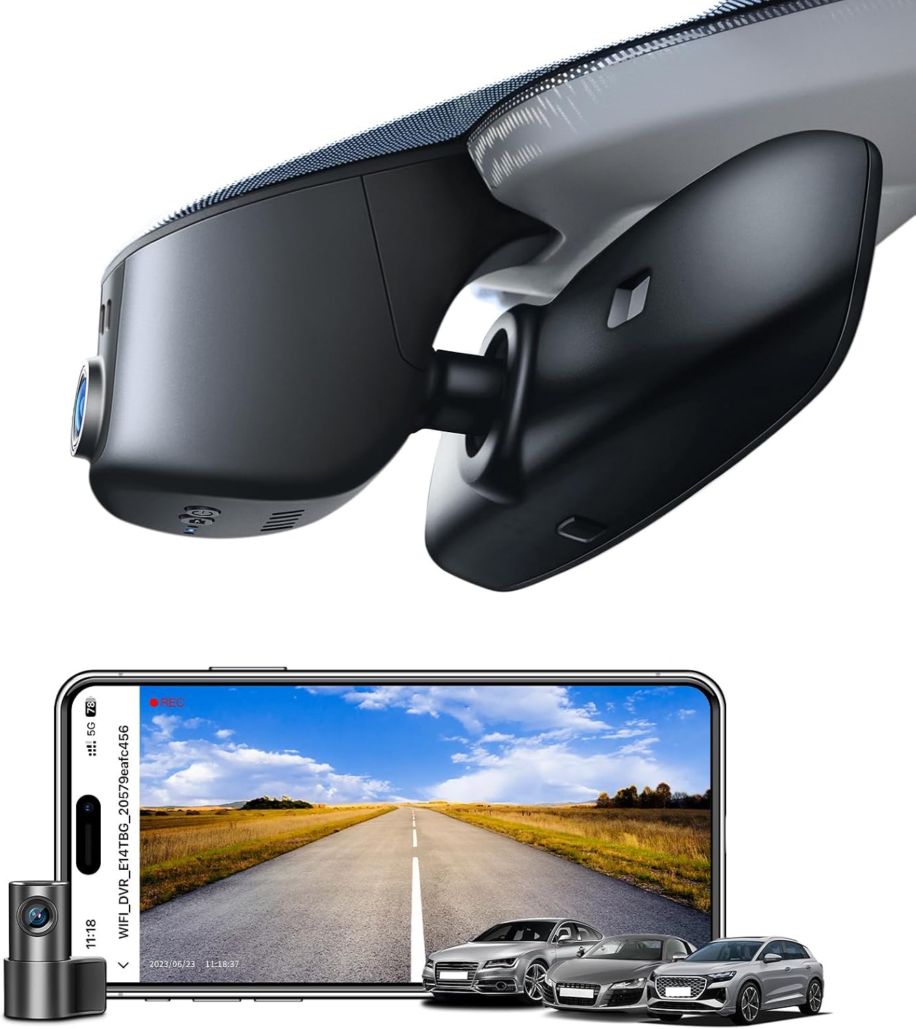 Detalle de mangoal Dash Cam 4K+1080P per Audi 4