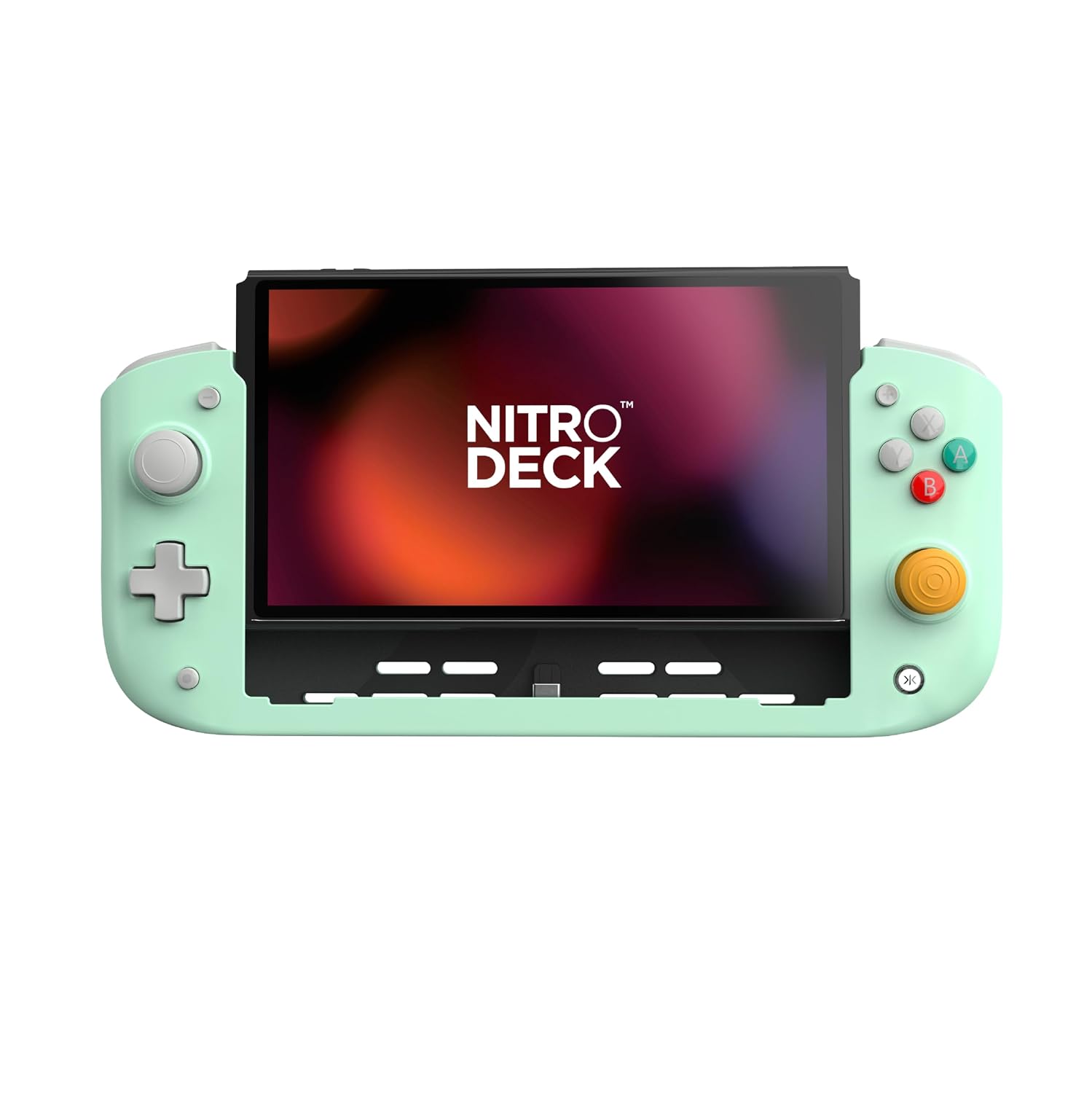 Detalle de CRKD Nitro Deck — Professional Handheld Deck with Zero Stick Drift (Retro Mint)