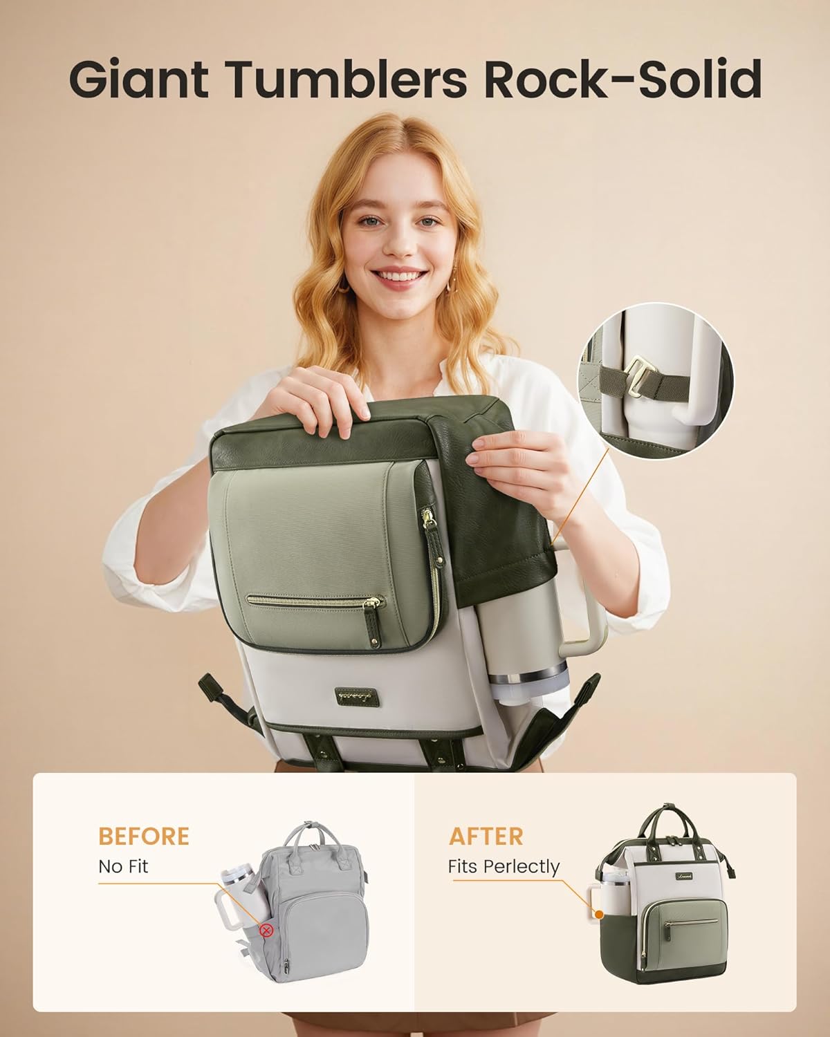 Detalle de LOVEVOOK Laptop Backpack 15.6-Inch