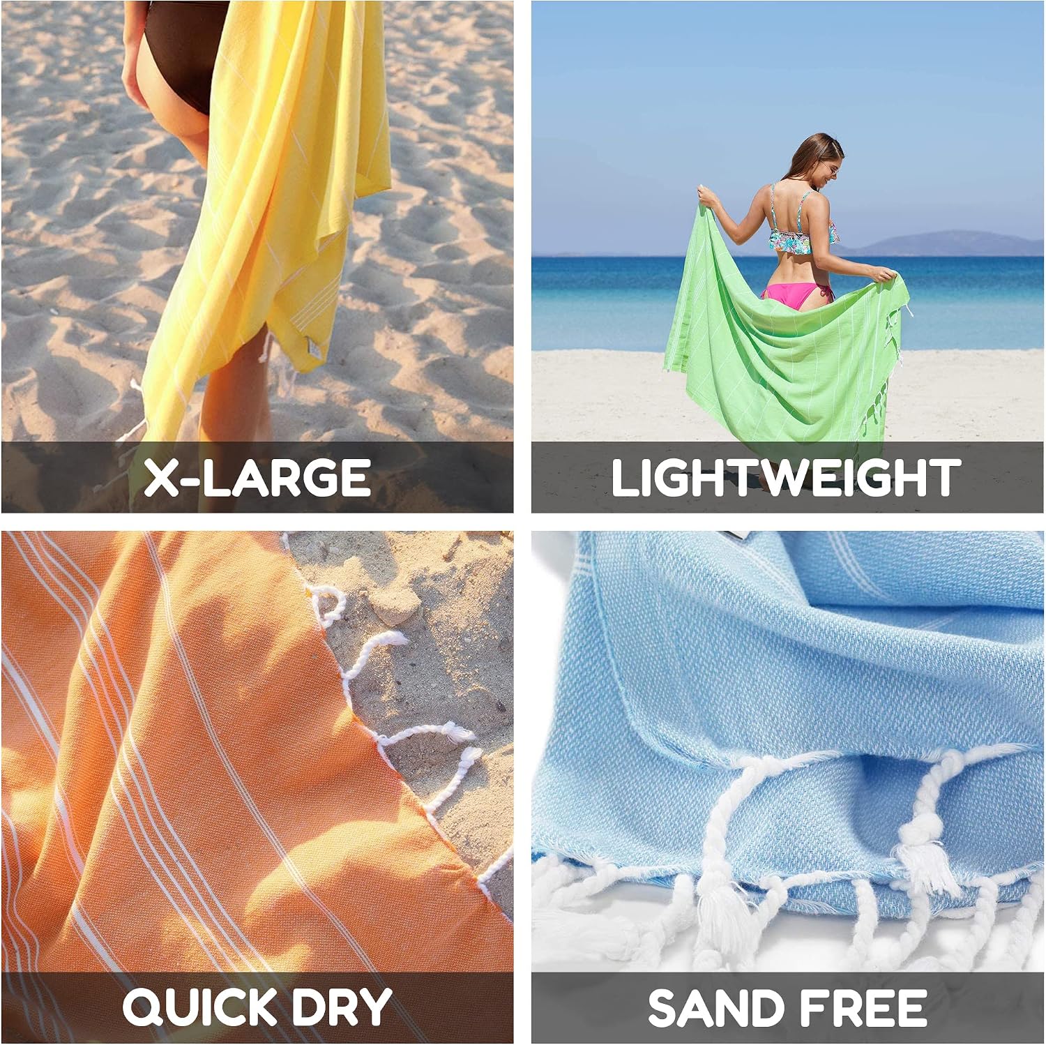 Detalle de KZY LONDON Beach Towel 180x90cm