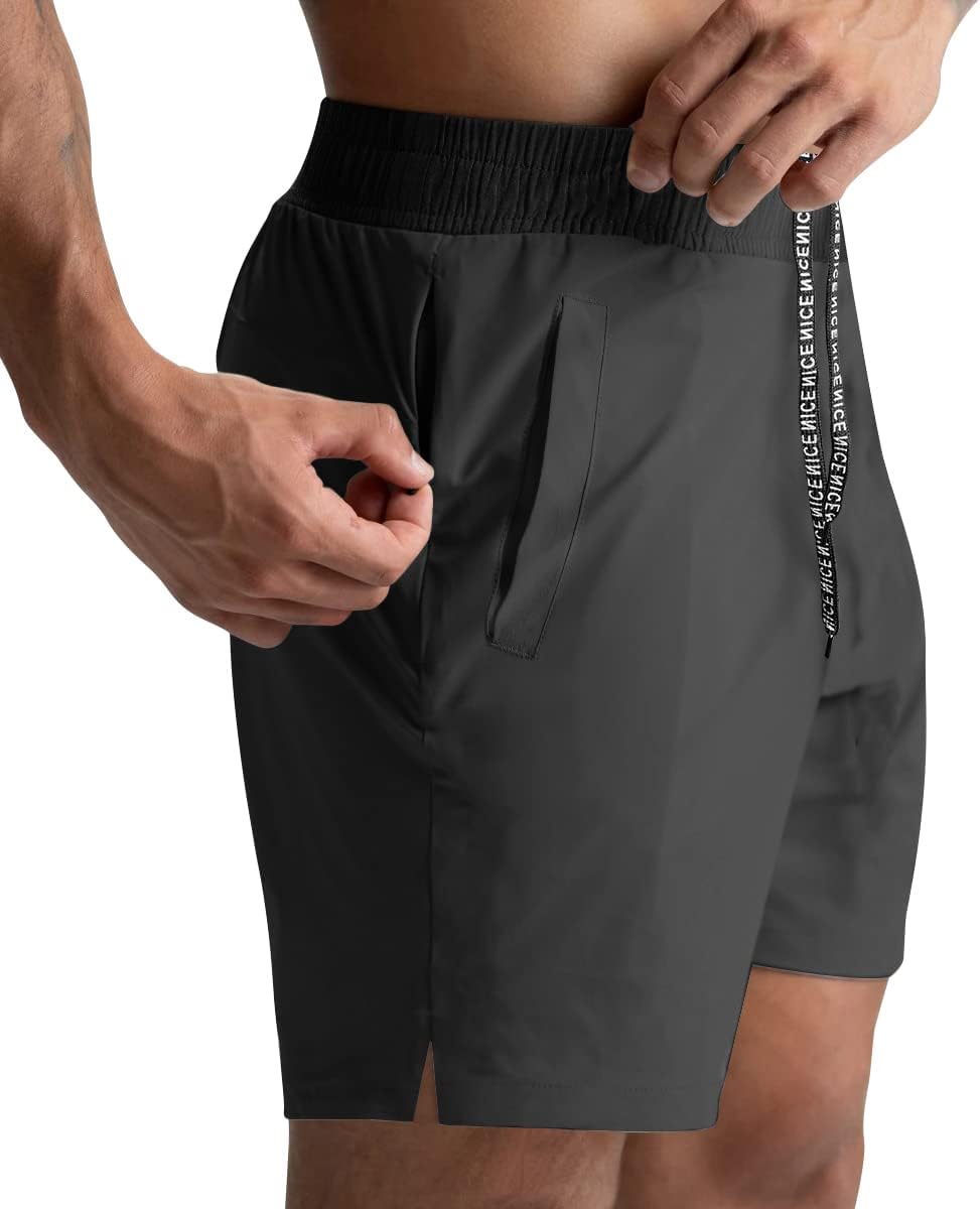 Detalle 2 de Lempue Men's Athletic Shorts, 5-Inch Inseam