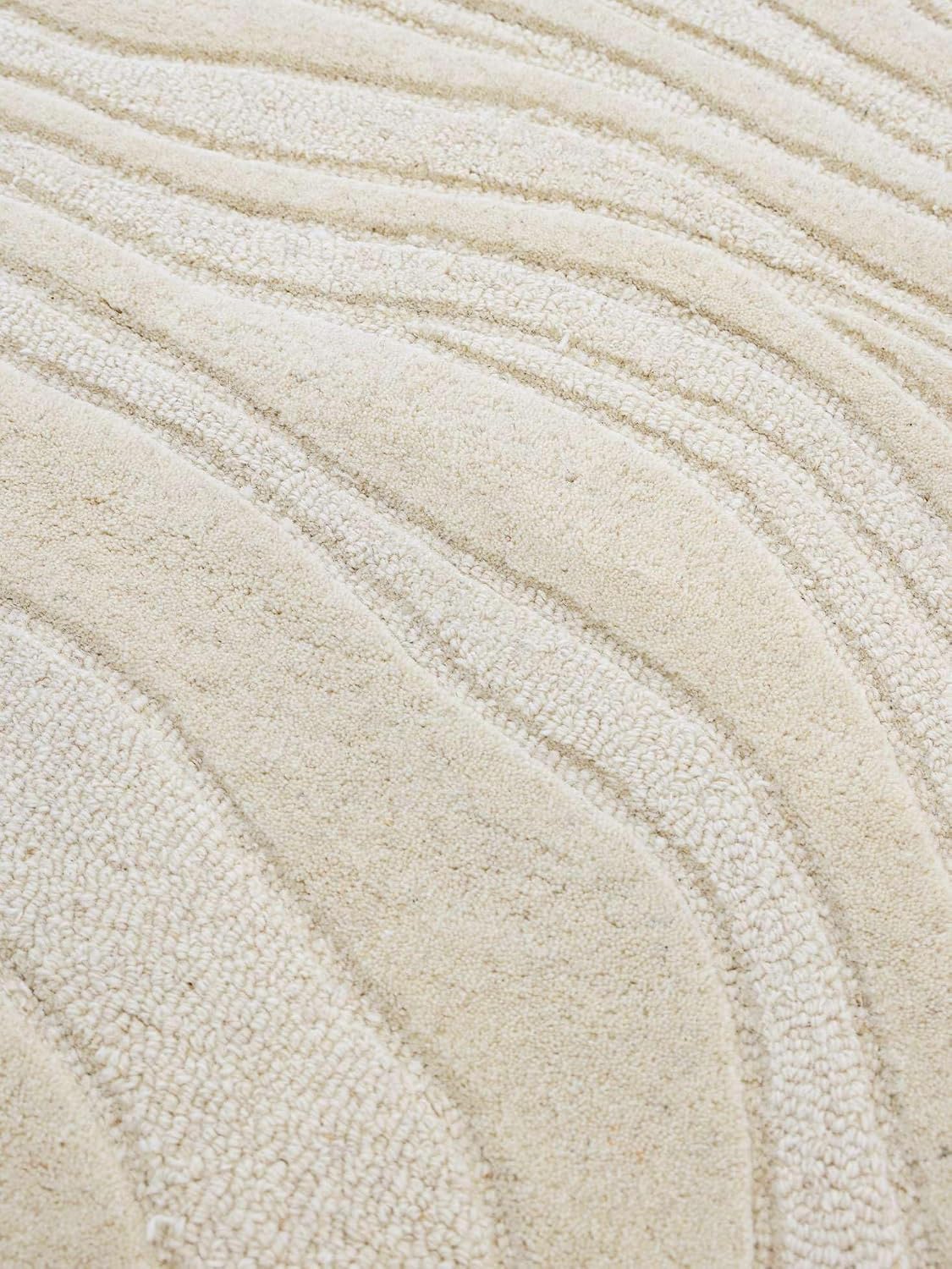 Thumbnail 2 de RugVista Marble Rug, 120 x 180 cm, White Wool and Cotton, Medium Pile