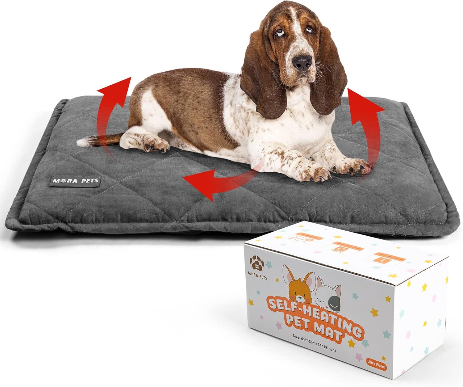 Mora Pets Coussin auto Chauffant 89x58 cm