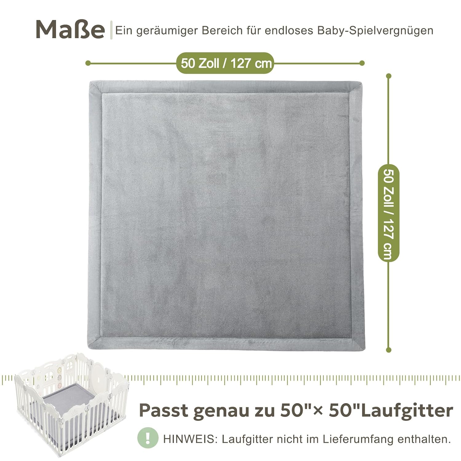 Thumbnail 1 de Mallify Spielmatte Baby 127x127x3,3cm