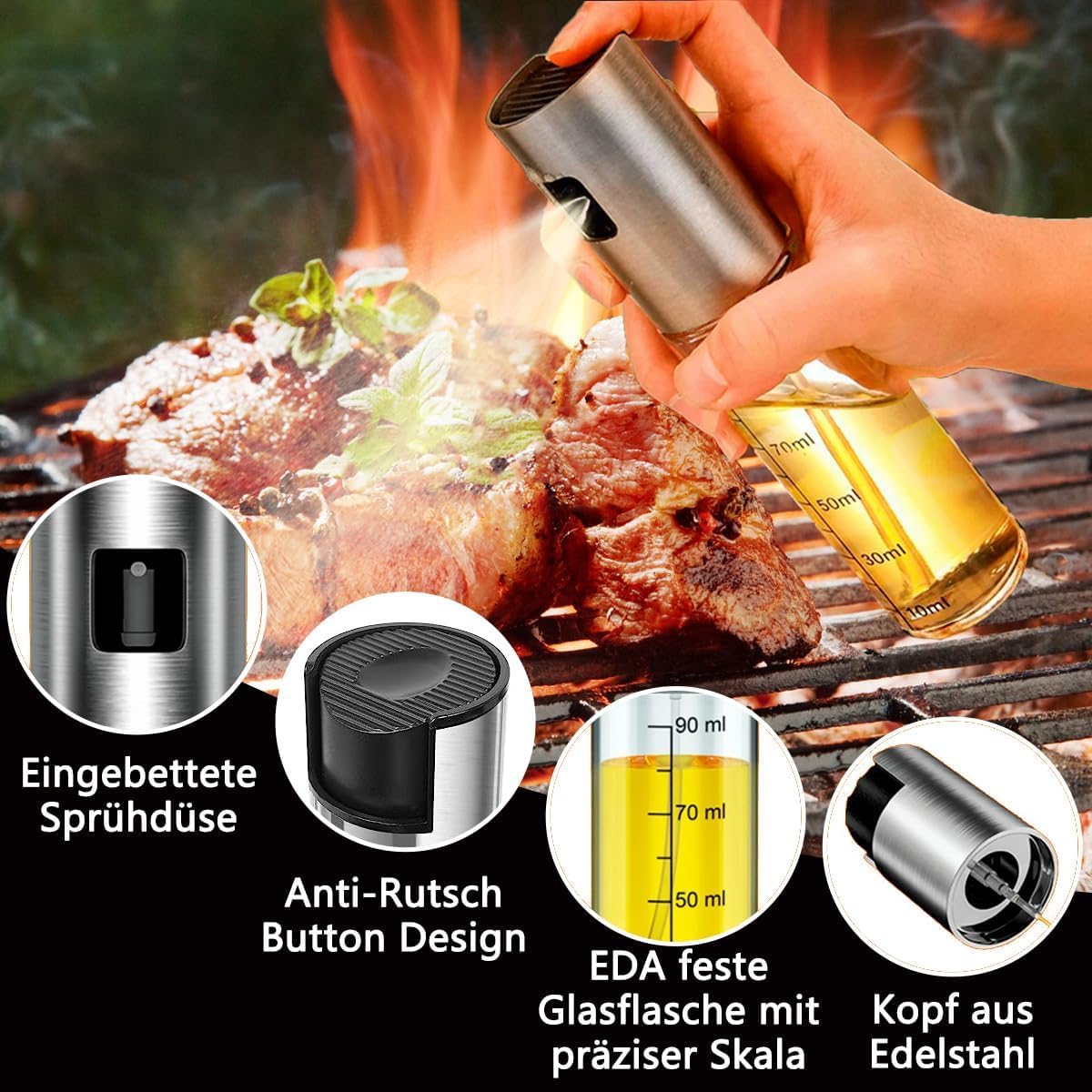 Thumbnail 1 de BETA NOBLE Verstärkter Ölsprüher zum Kochen