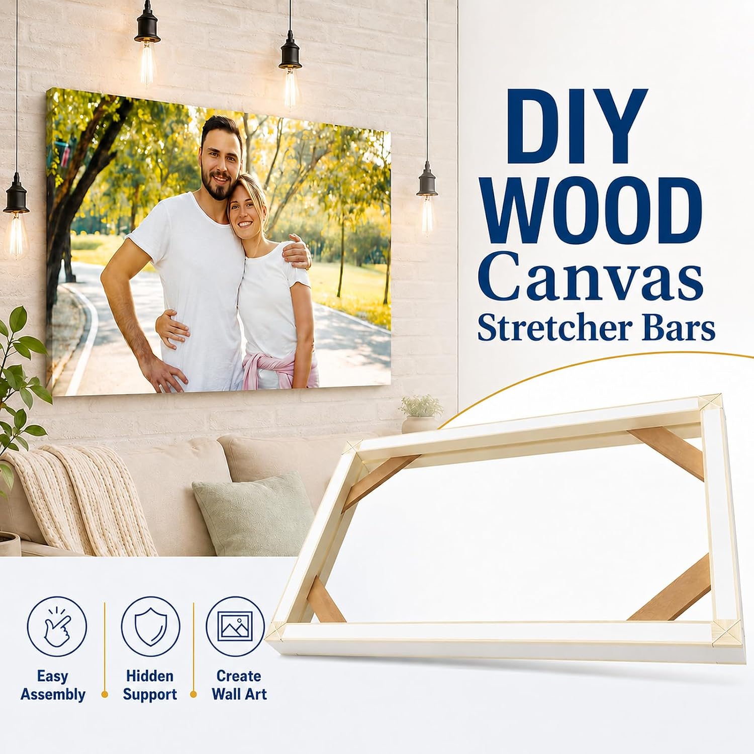 Detalle de Texas Art Canvas Stretcher Bars 24 x 28