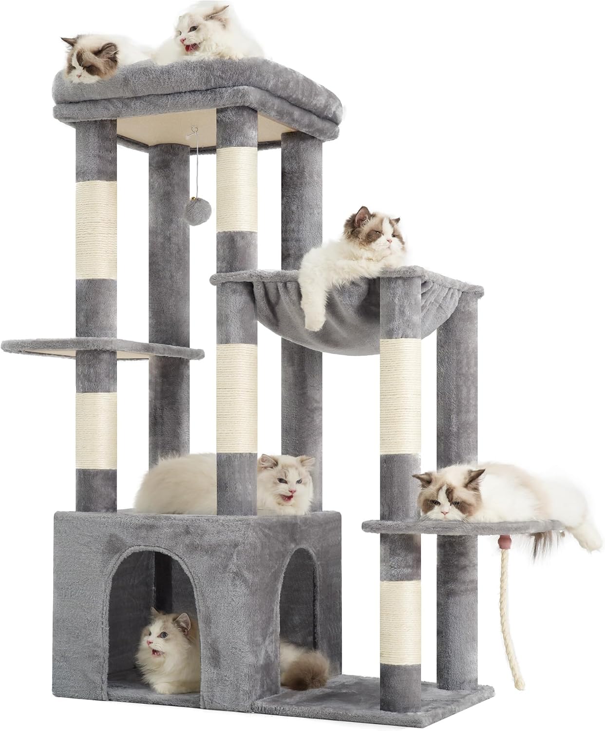 Detalle de Heybly Arbre Ă Chat 120cm avec base 70x40 cm đ±