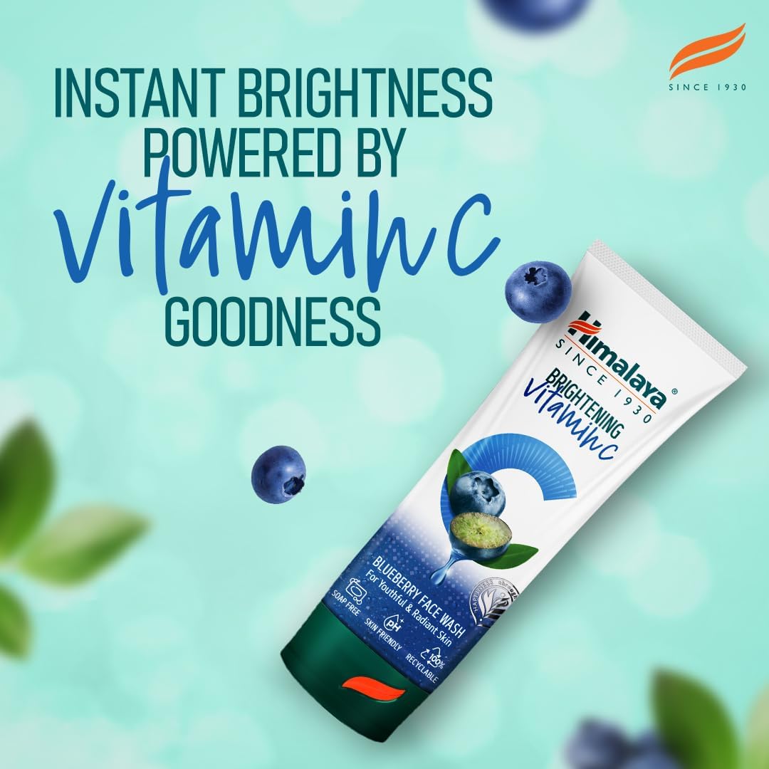 Detalle 2 de Himalaya Lavaggio viso illuminante con vitamina C al mirtillo – 100 ml