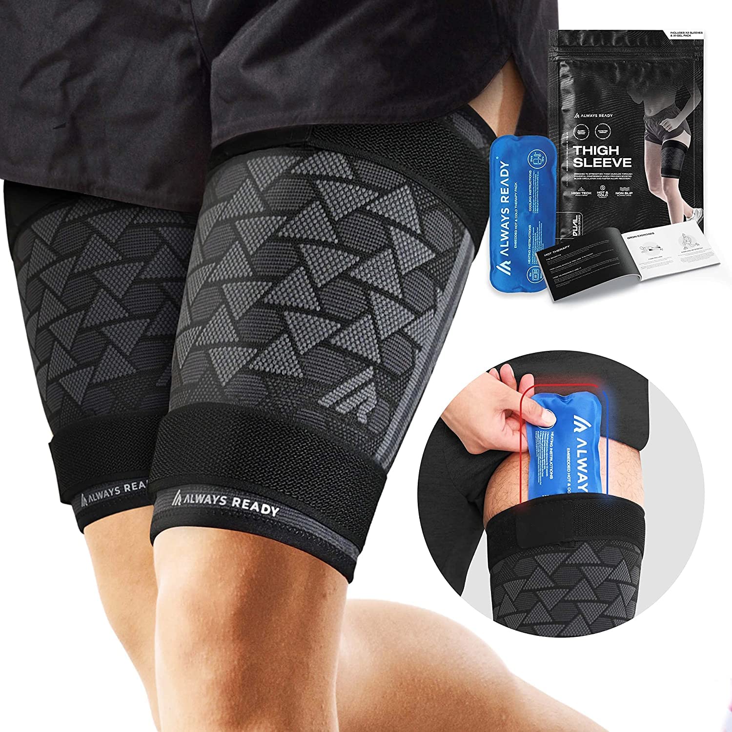 Detalle de Always Ready Thigh Compression Support Sleeve