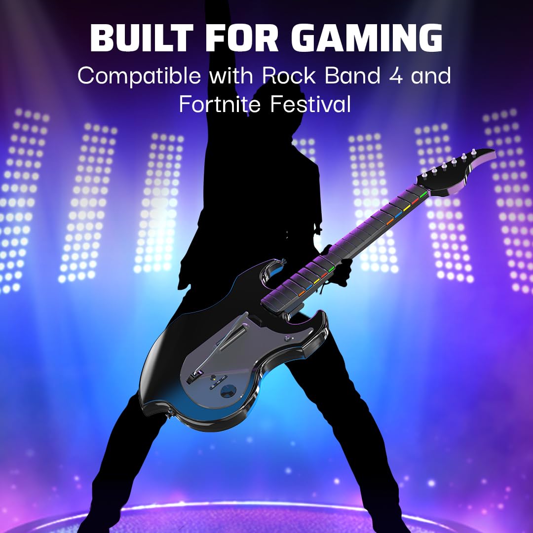 Detalle 2 de PDP RIFFMASTER Wireless Guitar Controller 36-hour 🎸