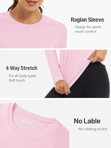 Thumbnail 5 de TACVASEN T-shirt femme à manches longues UPF 50+, bleu clair