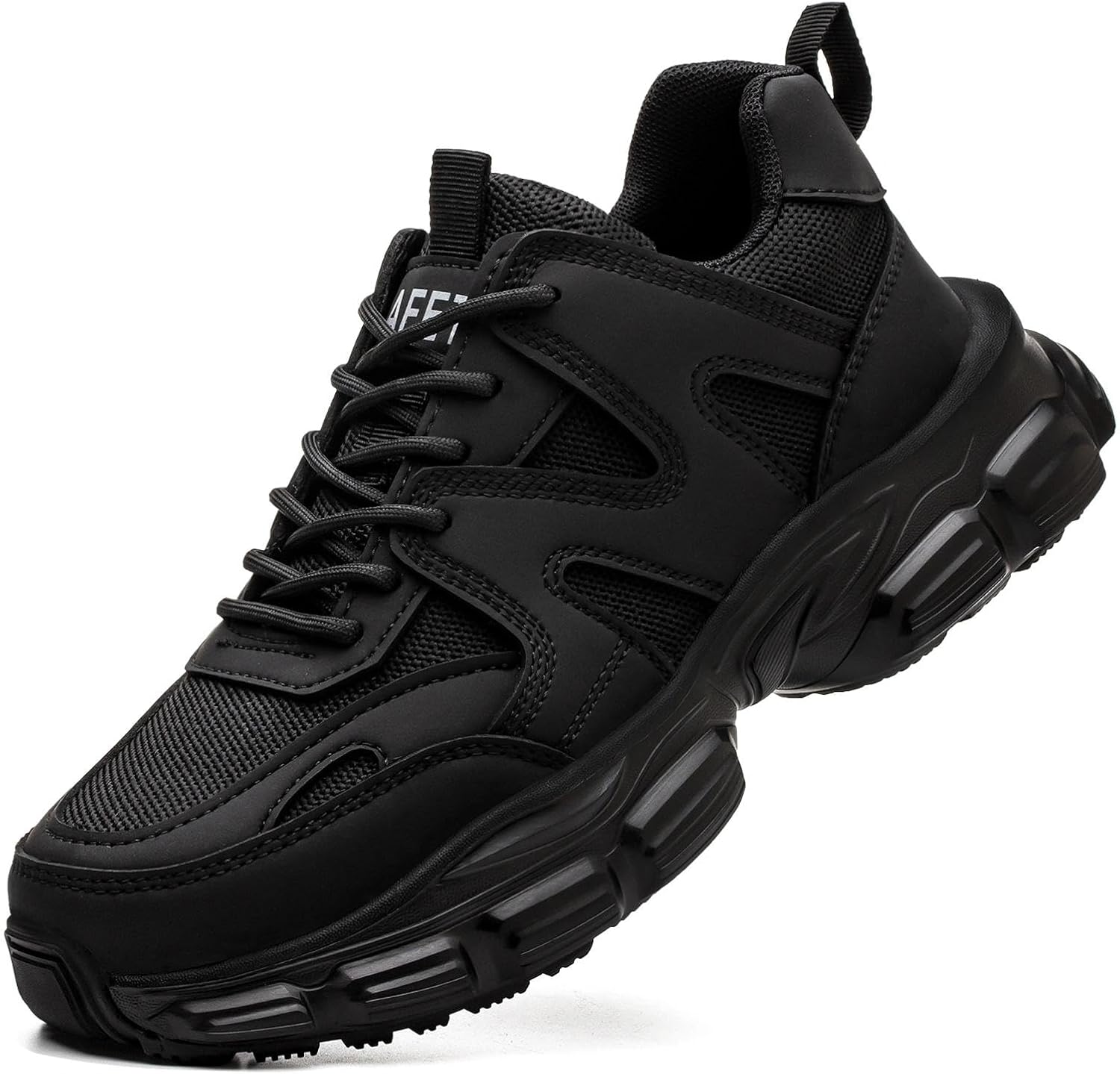 Detalle de Hogent Steel Toe Work Sneakers, Wide Fit with Kevlar Midsole and Mesh