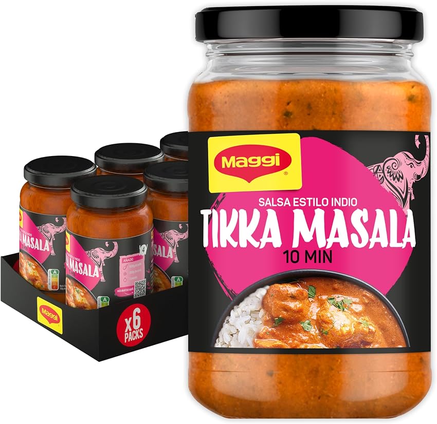 Detalle de Maggi Salsa Asiática Tikka Masala 6 x 340 g