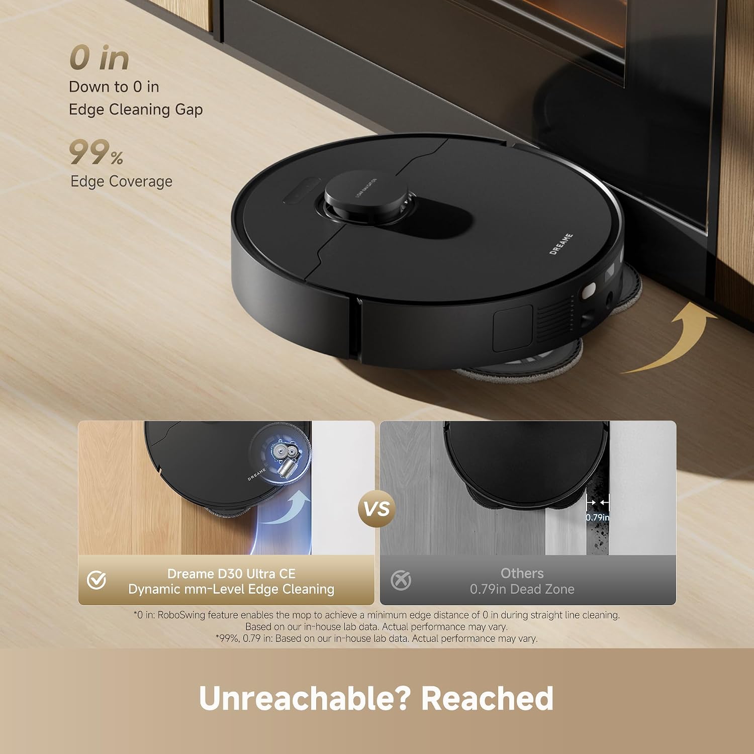 Detalle 2 de Dreame RTD32TE D30 Ultra CE Robot Vacuum and Mop, 25,000Pa Suction