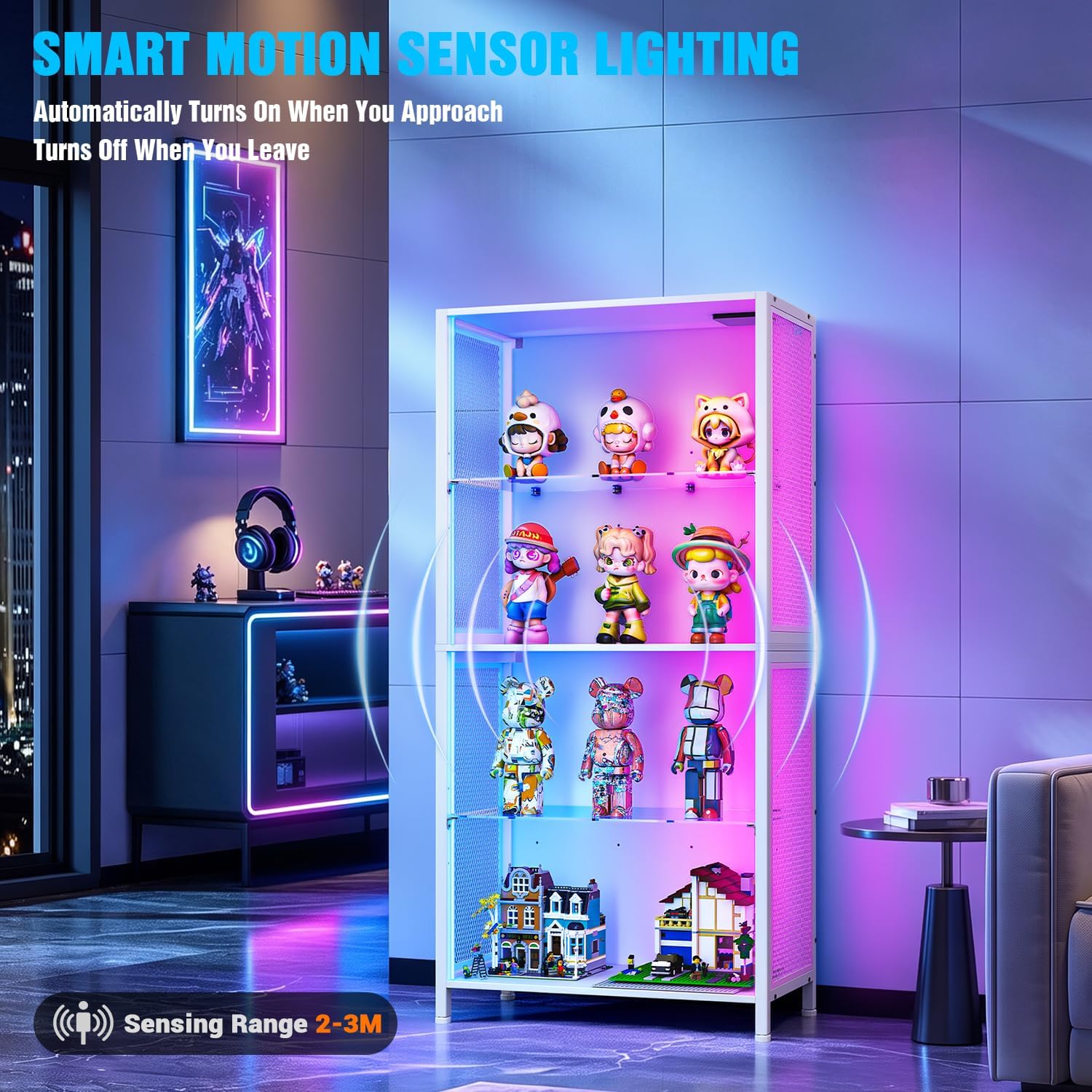Detalle 2 de Display Cabinet with RGB Lighting