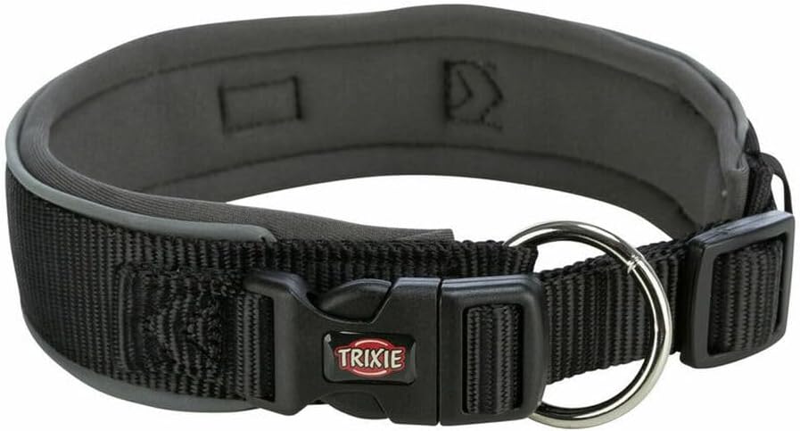 Detalle de Collare per Cane Trixie Premium Nero Grafite S/M 33-42 cm