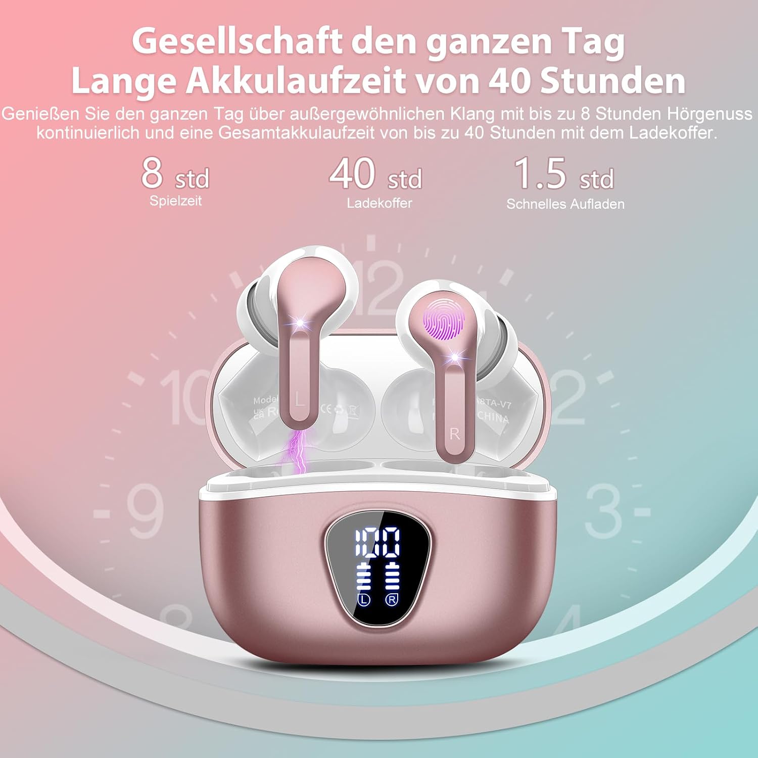 Thumbnail 3 de Bluetooth Kopfhörer In Ear 40H Spielzeit