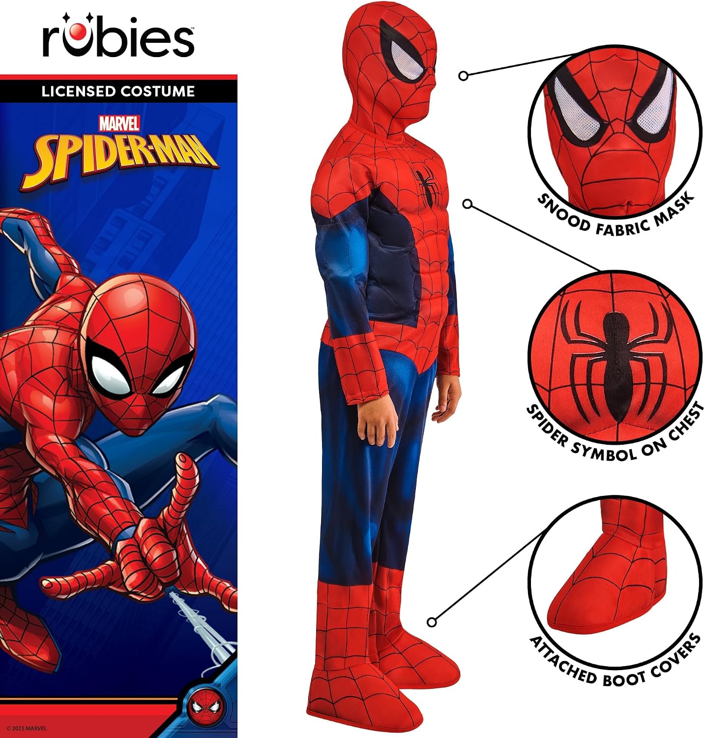 Thumbnail 2 de Rubie's Marvel Spider-Man Deluxe Child Costume
