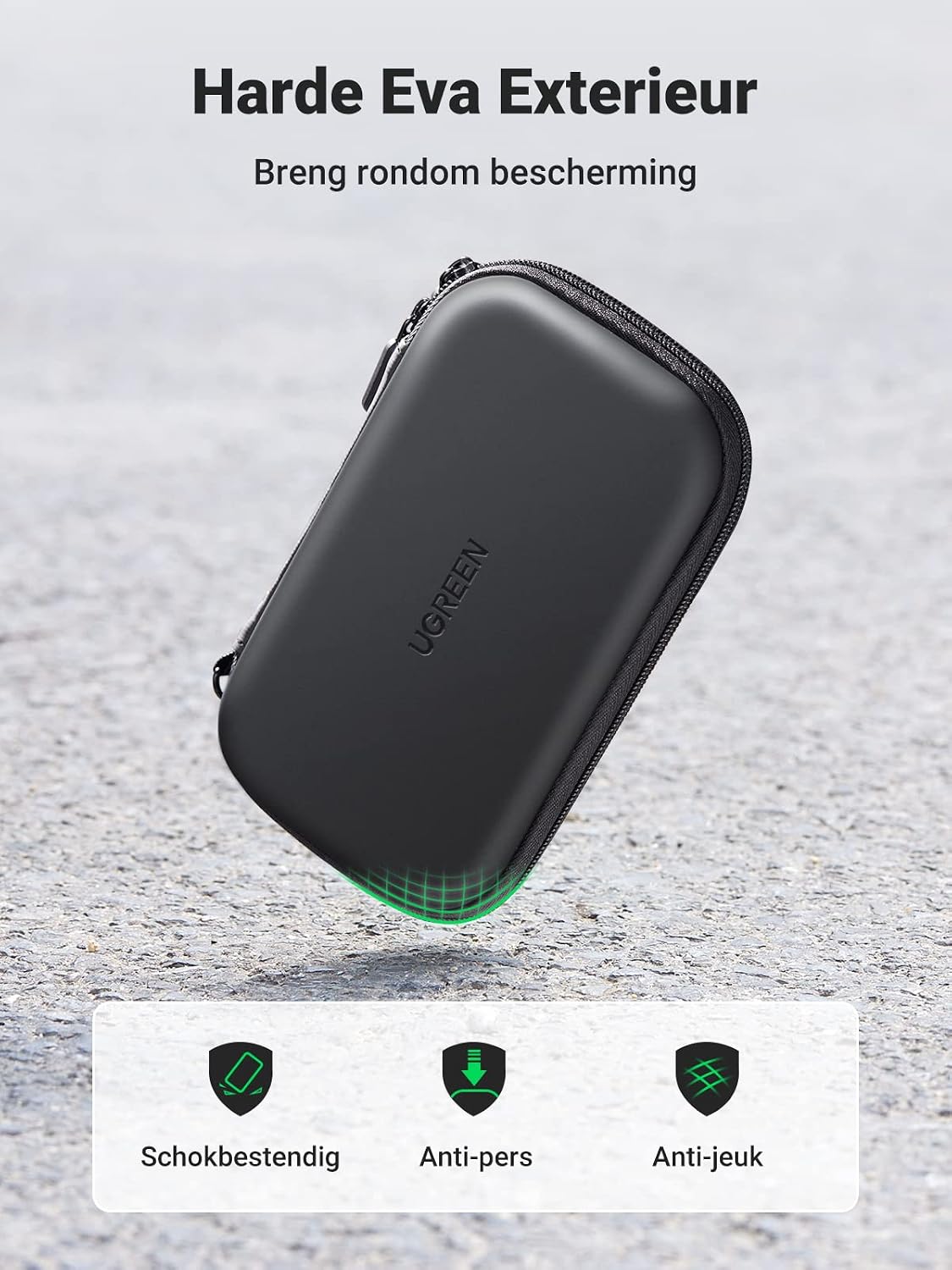 Thumbnail 3 de UGREEN opbergtas voor 2,5-inch harde schijven met drie vakken