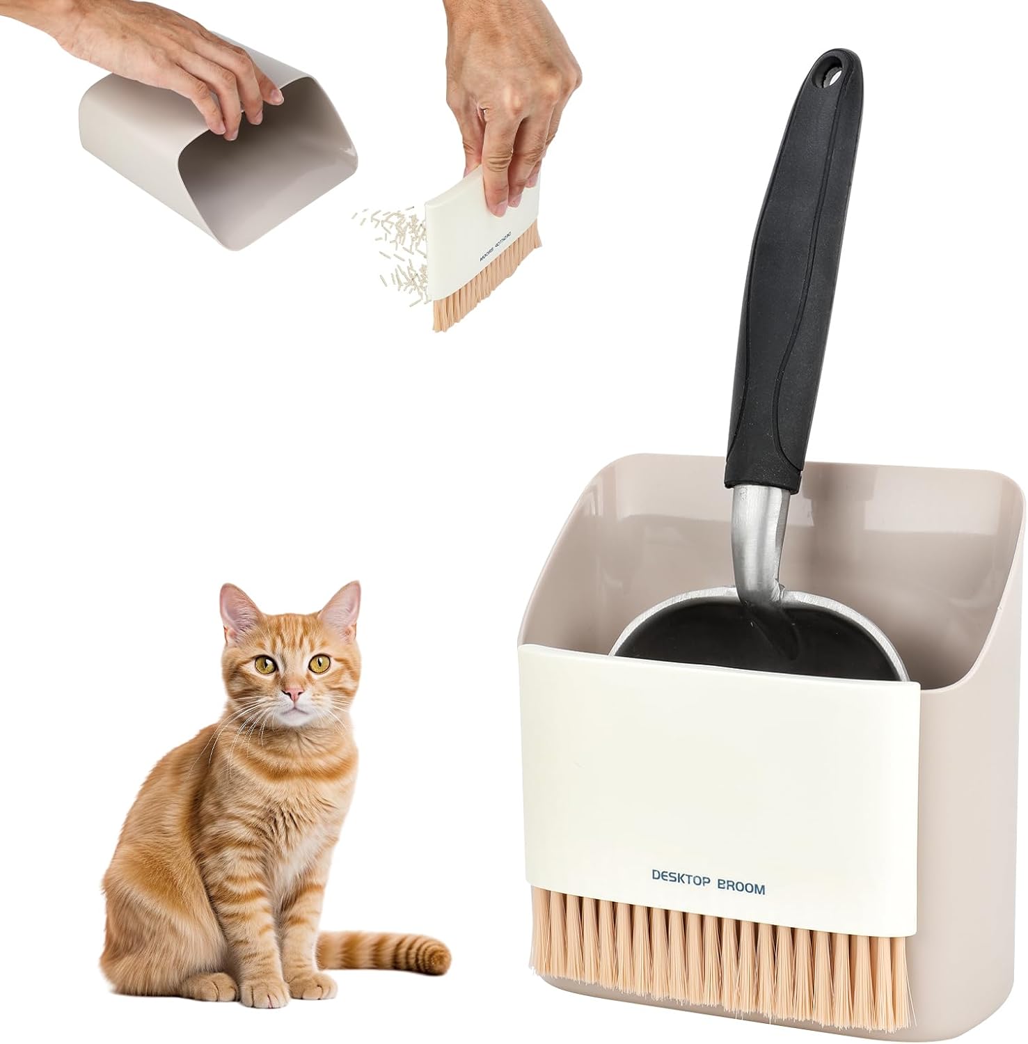Mfsdai Cat Litter Scoop with Holder and Broom 🐾