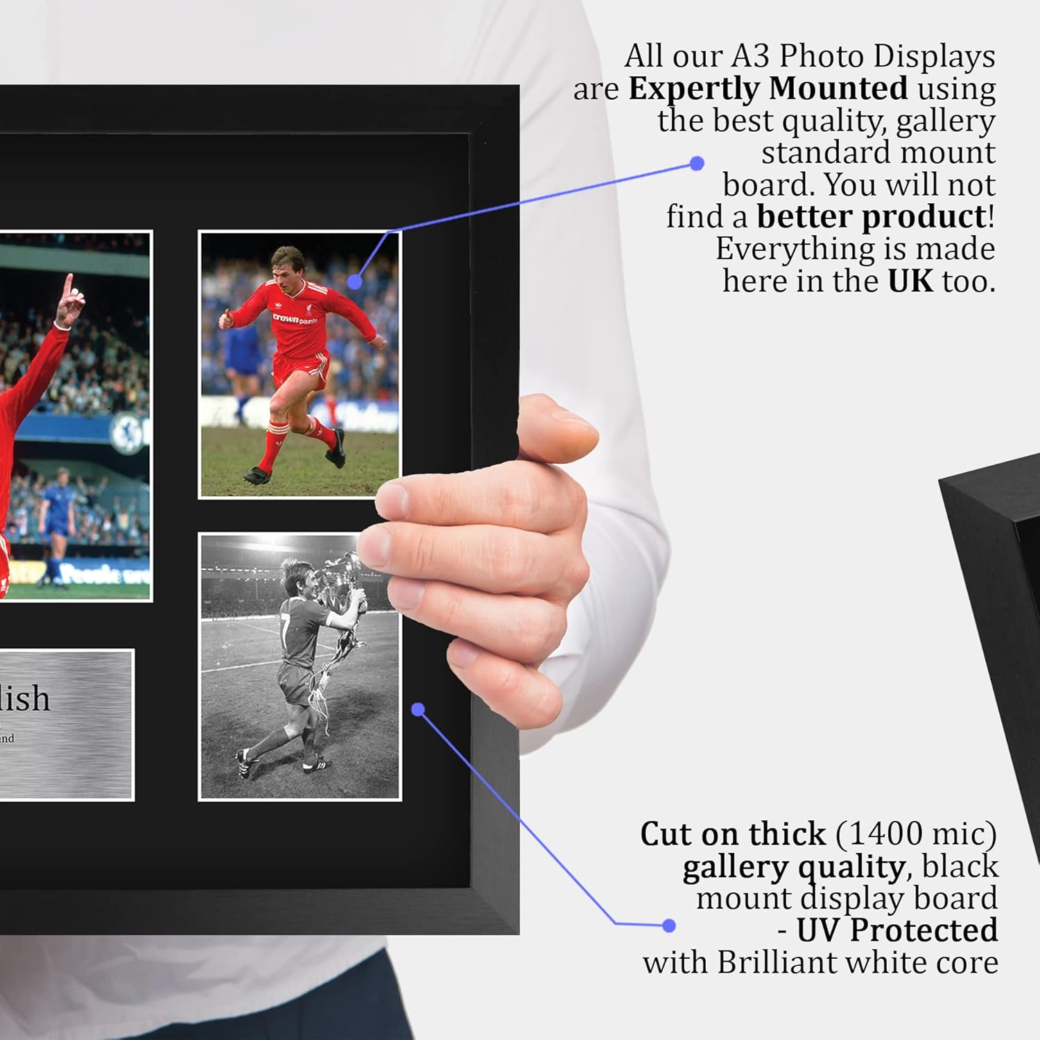 Thumbnail 3 de HWC Trading FR A3 Kenny Dalglish Liverpool framed printed memorabilia autograph photo display