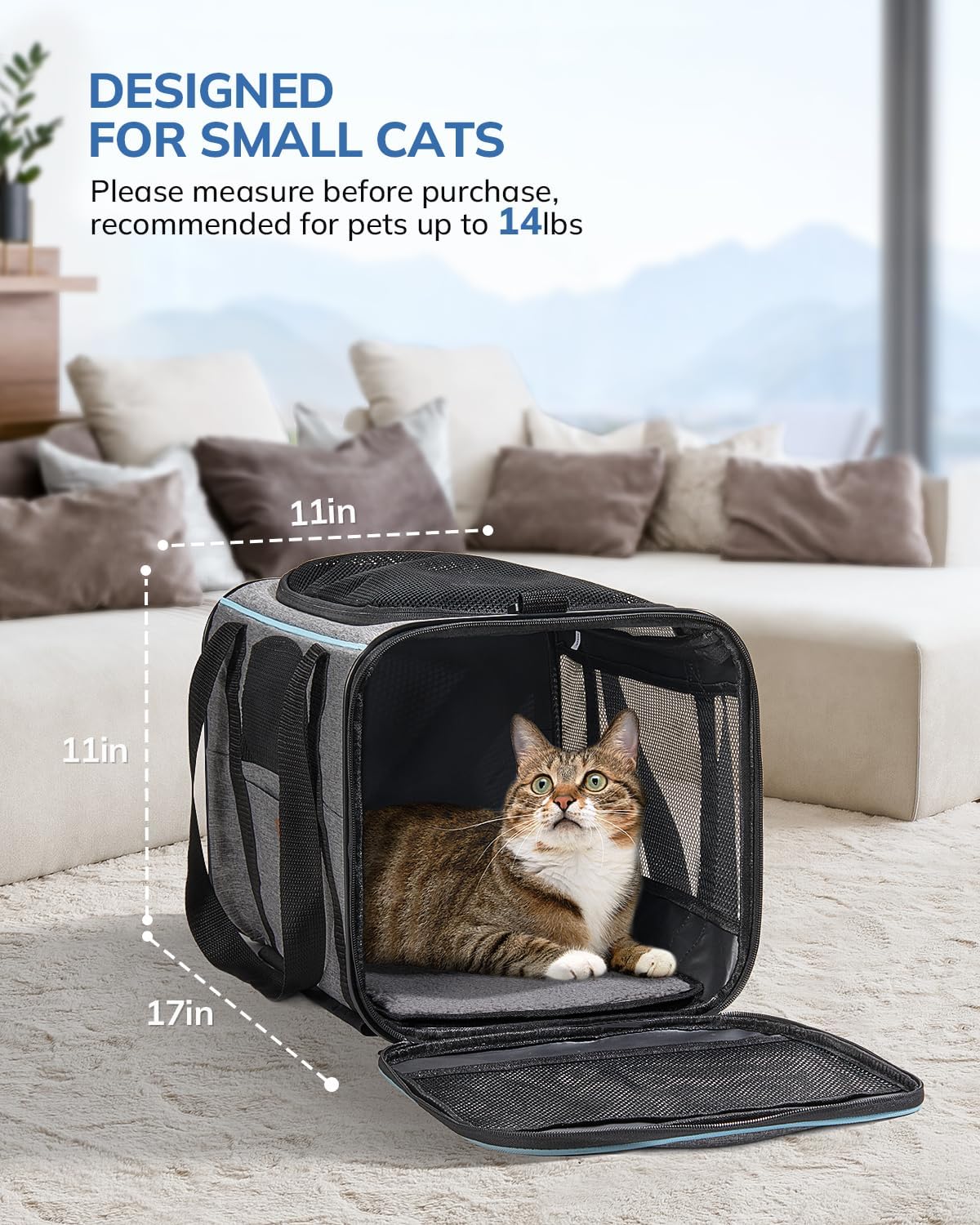 Thumbnail 5 de Morpilot Transportín con Ruedas para Gatos y Perros