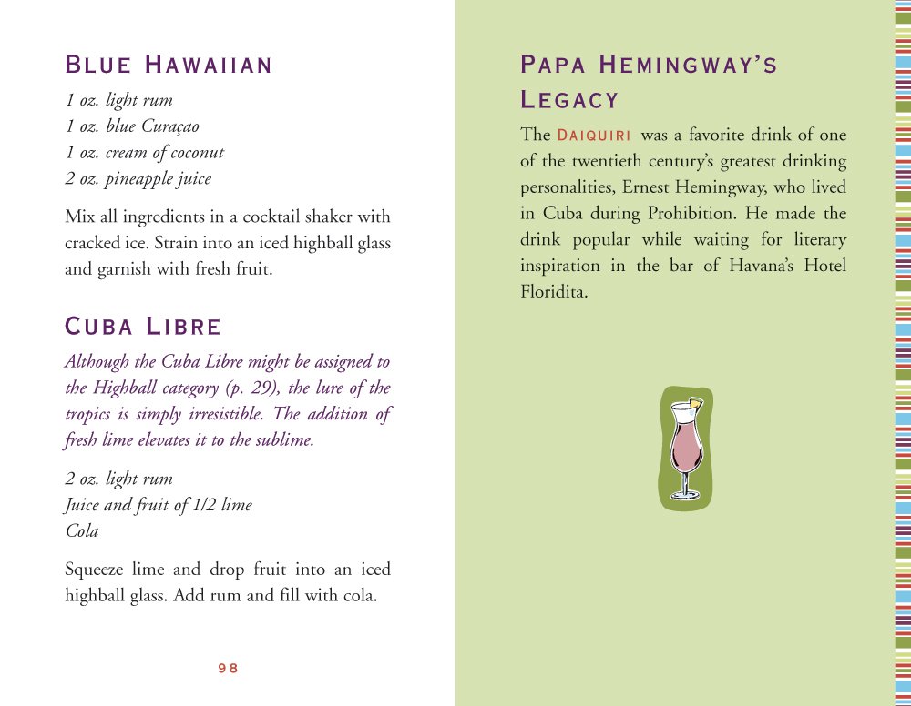 Detalle de The Little Black Book of Cocktails: 150+ Recipes, Hardcover-Spiral