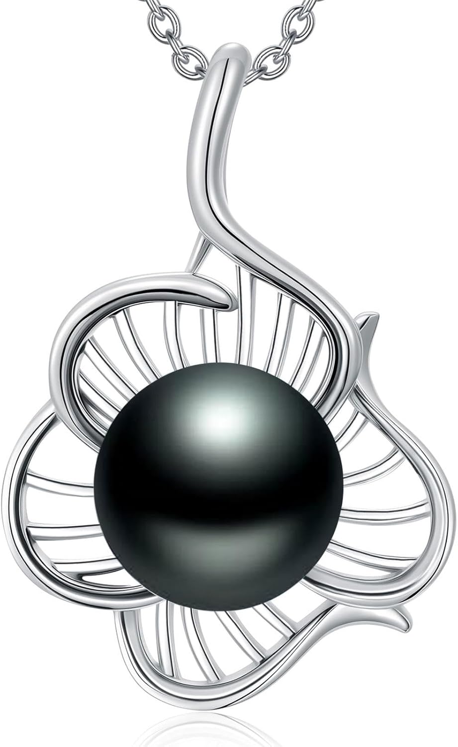 Thumbnail 6 de LONAGO Süßwasserperle Anhänger Halskette mit Infinity-Design aus 925er Sterlingsilber für Damen