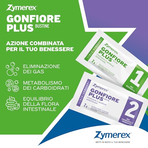 Thumbnail 2 de Zymerex Gonfiore Plus: bustine per gonfiore addominale con probiotici e prebiotici