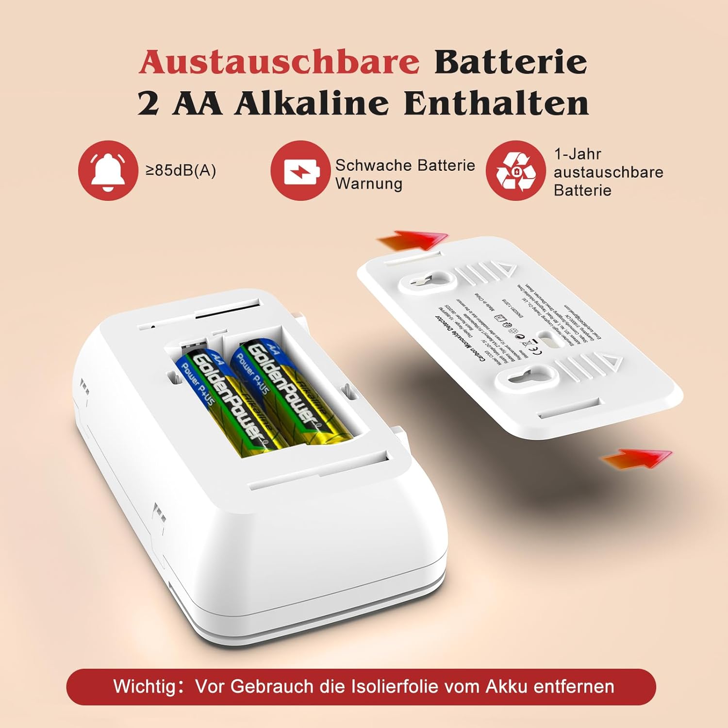 Thumbnail 6 de Safeliveo CO Melder mit LCD Display 10 Jahre Sensor