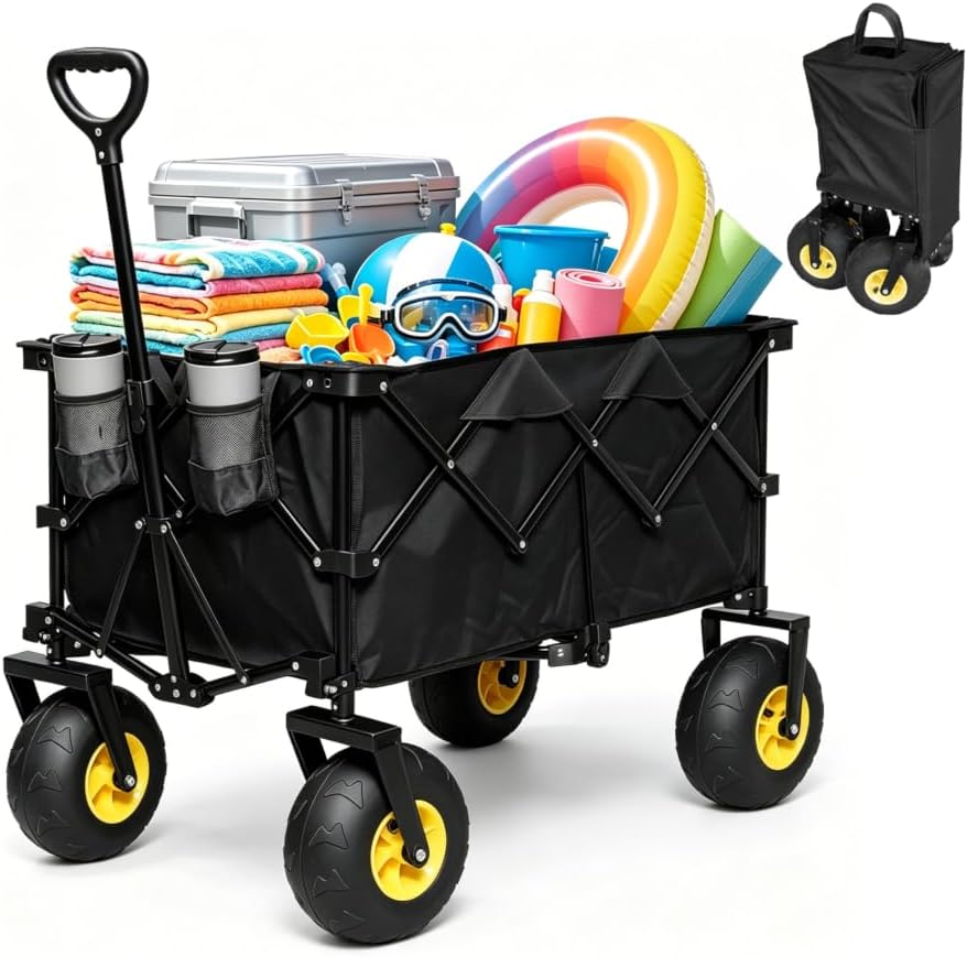 Detalle de iHomey Collapsible Wagon Cart, 220L