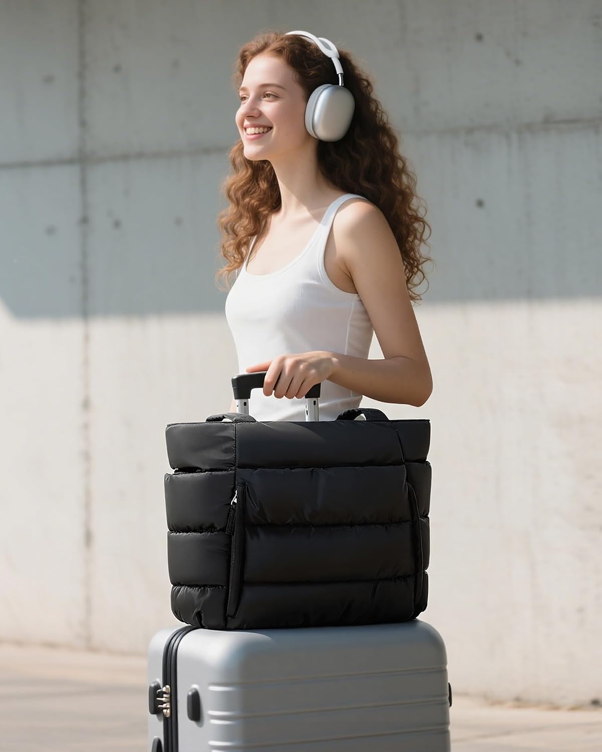 Thumbnail 1 de Puffer Tote Bag for Women, Lightweight ⚙