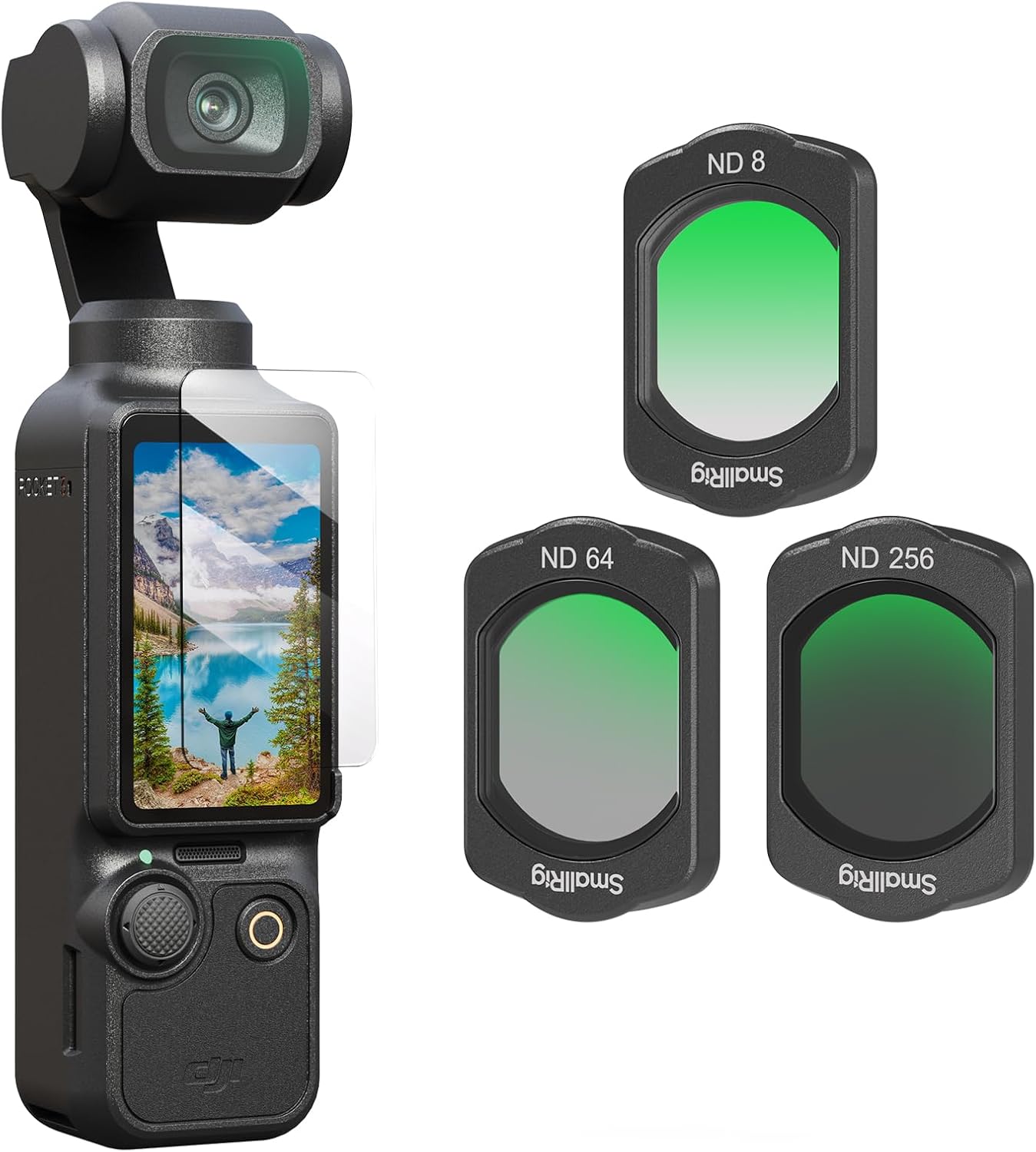 Detalle de SMALLRIG Magnetic ND Filter Set for Osmo Pocket 3 — 4pcs