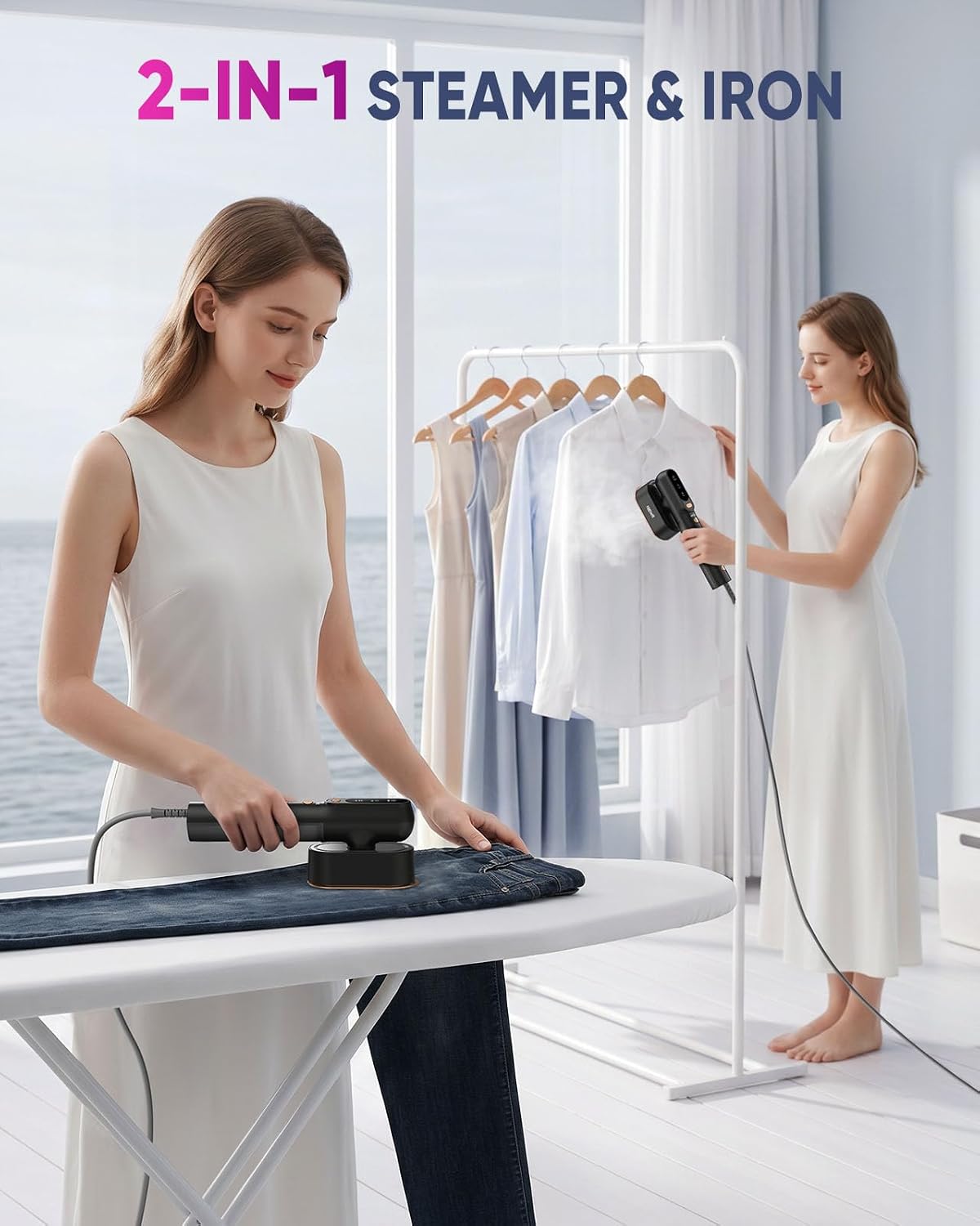 Detalle 2 de Travel Steamer and Iron 2-in-1, 110 mL