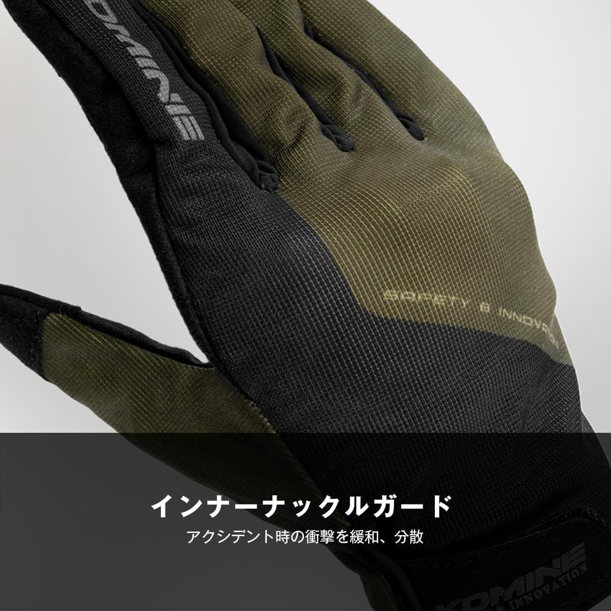 Thumbnail 3 de コミネ GK-270 プロテクトメッシュグローブ バイク用 春夏向け・ソフトナックルガード、レッドカモ