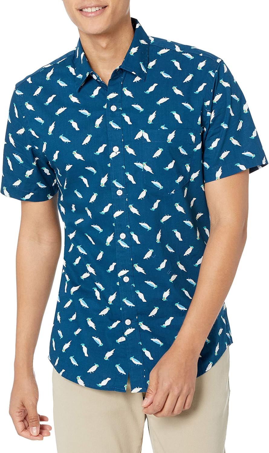 Thumbnail 6 de Amazon Essentials men’s slim-fit short-sleeved printed button-down shirt